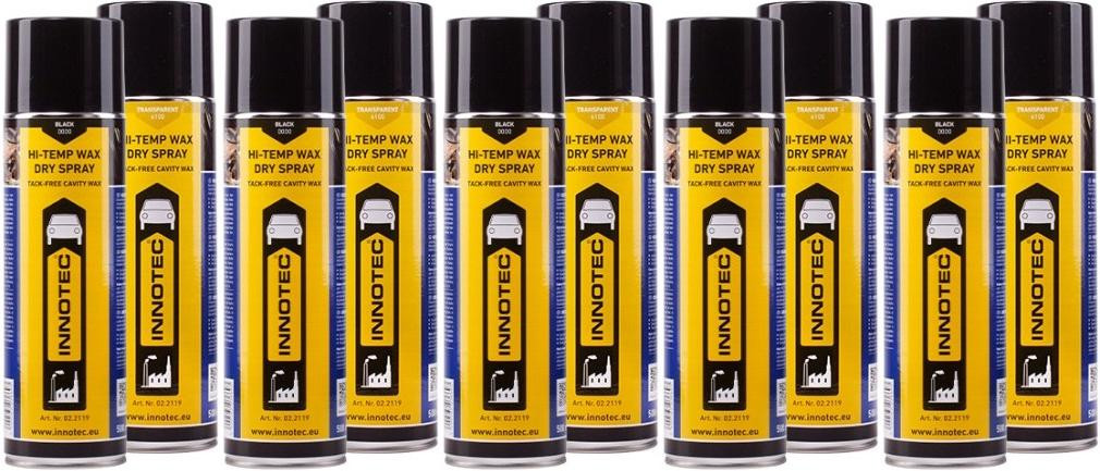 Innotec Hi-Temp Wax Dry Spray Transparent (6100) 5x 500ml