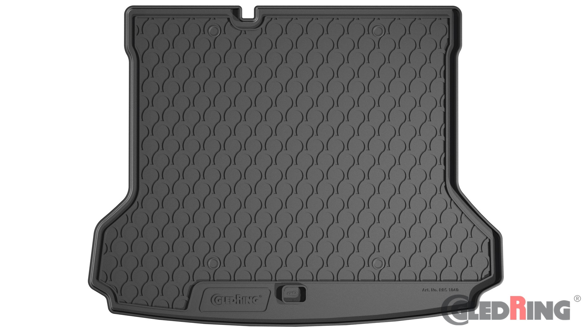 Original Gledring Premium Gummi Kofferraummatte - VOLKSWAGEN ID 4 Elektro (Tiefer Boden) 2021->