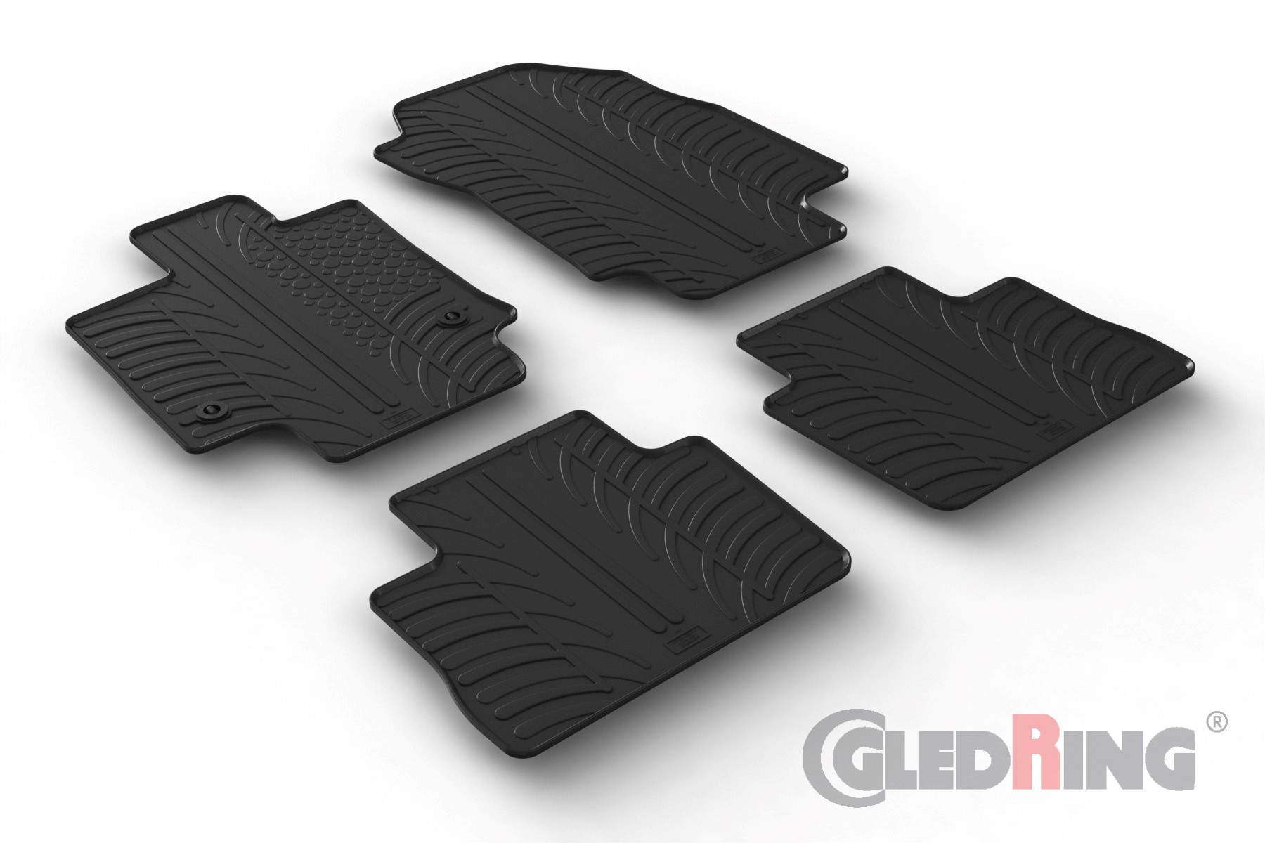 Original Gledring Passform Fußmatten Gummimatten 4 Tlg. - SUZUKI Across PHEV 09.2020-> (Automatik, SUV)