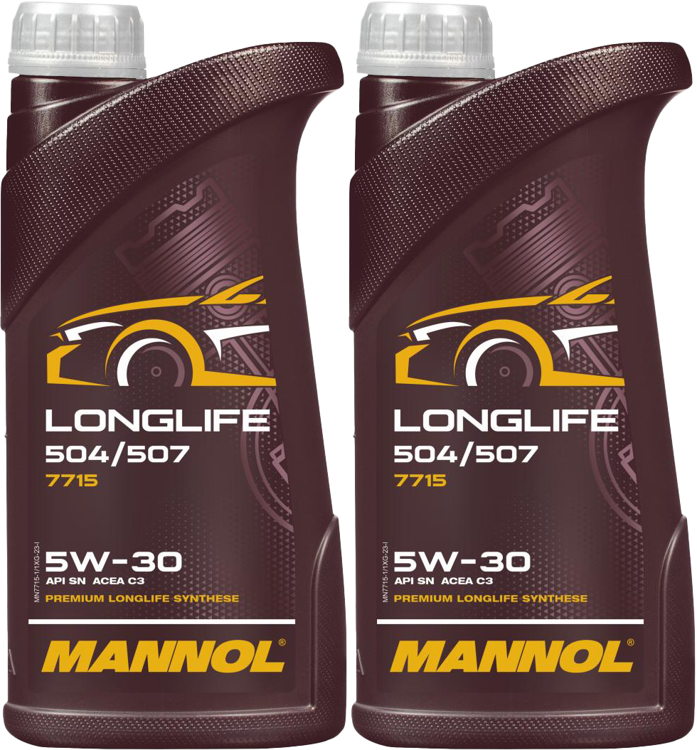 Mannol 7715 LONGLIFE 504/507 5W-30 Motoröl 2x 1l = 2 Liter