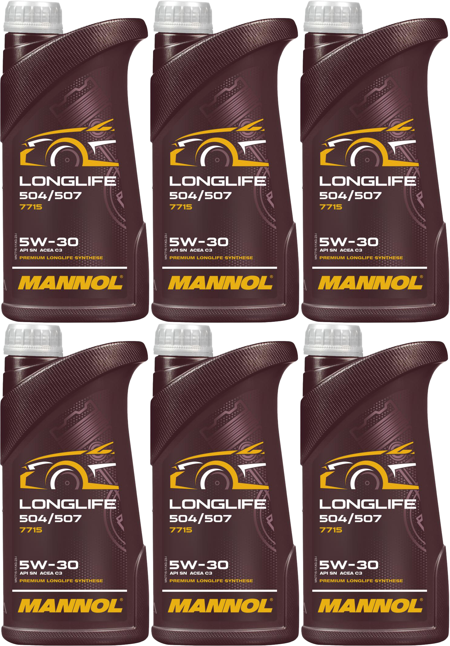 Mannol 7715 LONGLIFE 504/507 5W-30 Motoröl 6x 1l = 6 Liter