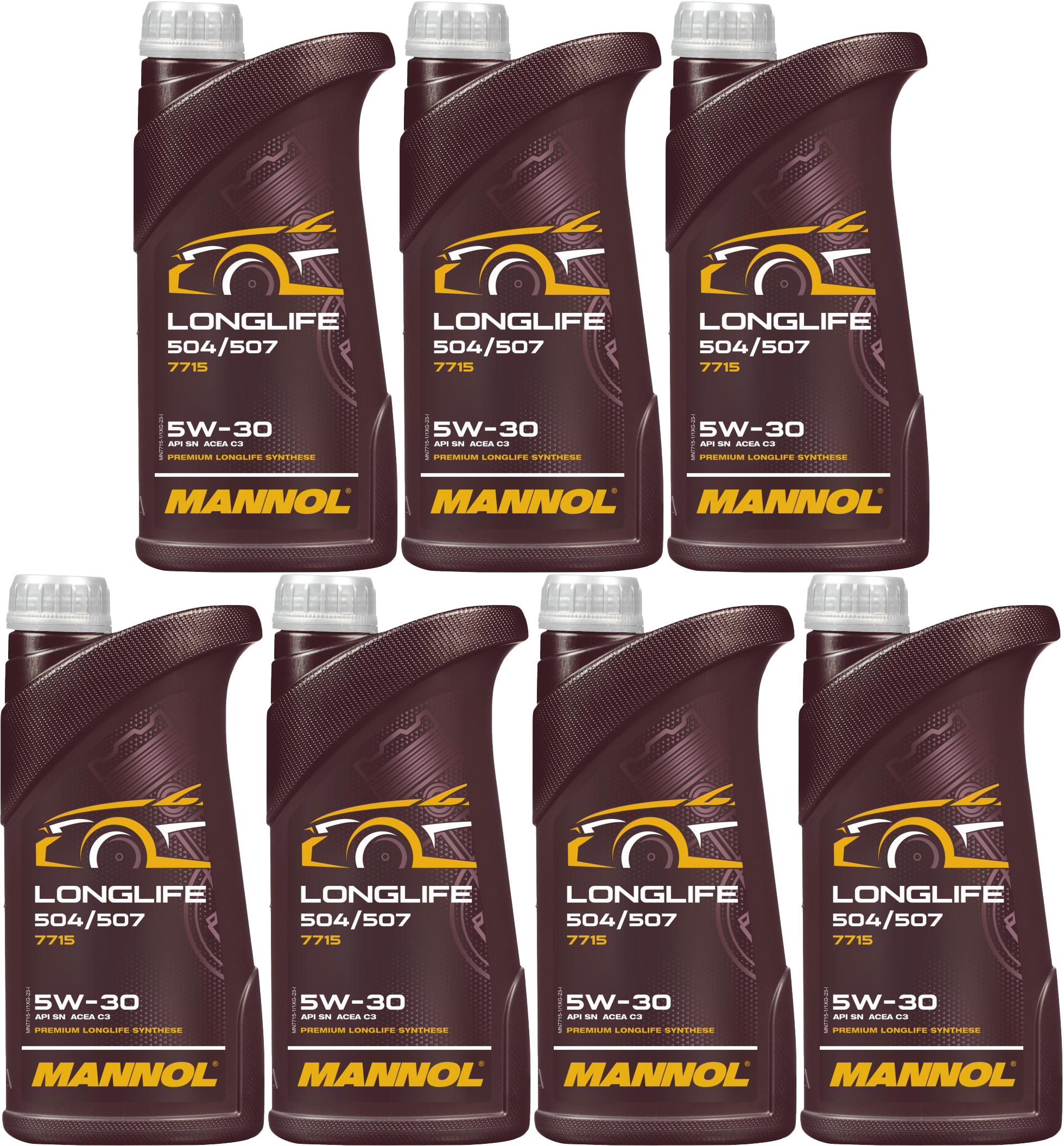 Mannol 7715 LONGLIFE 504/507 5W-30 Motoröl 7x 1l = 7 Liter