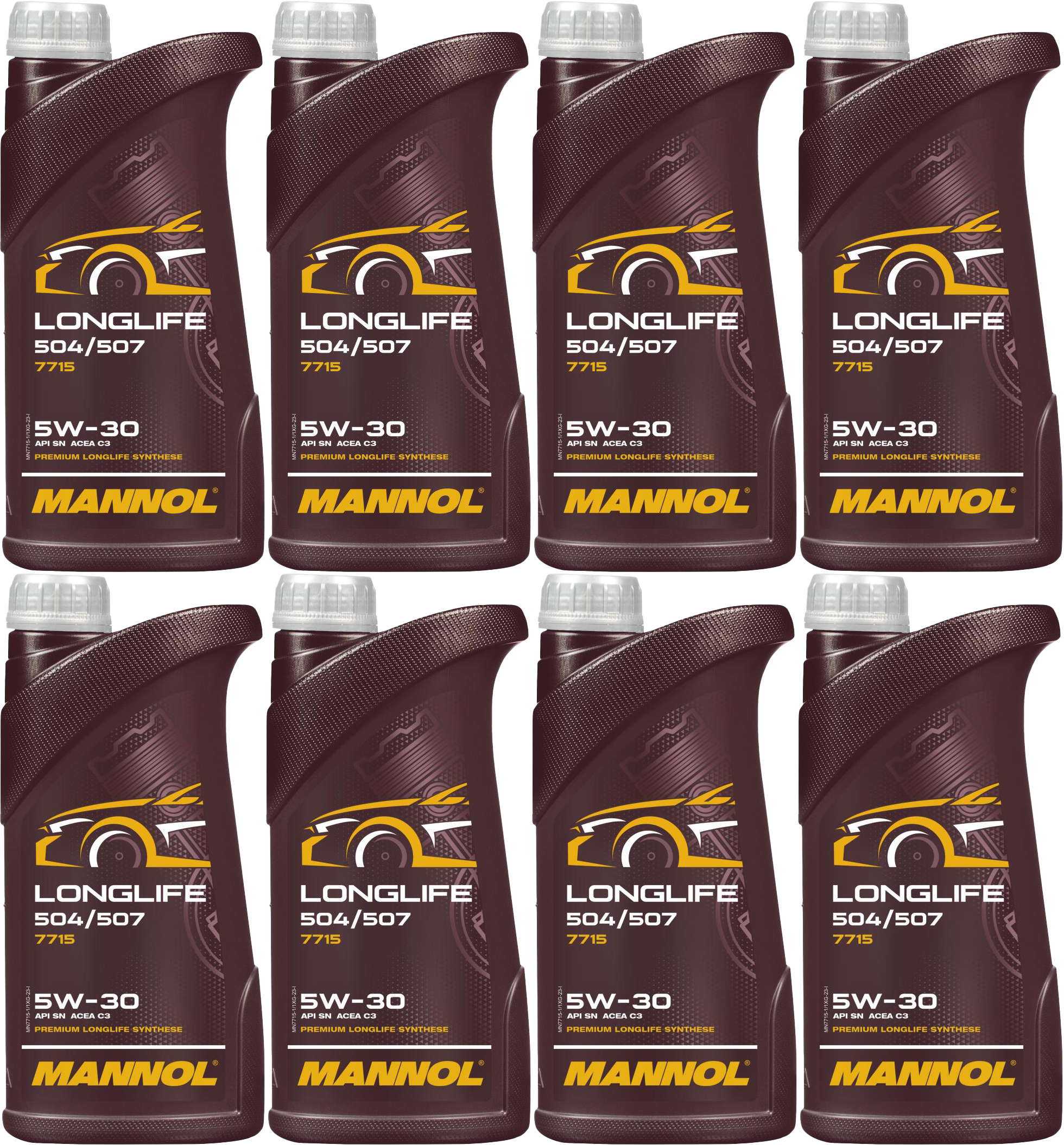 Mannol 7715 LONGLIFE 504/507 5W-30 Motoröl 8x 1l = 8 Liter