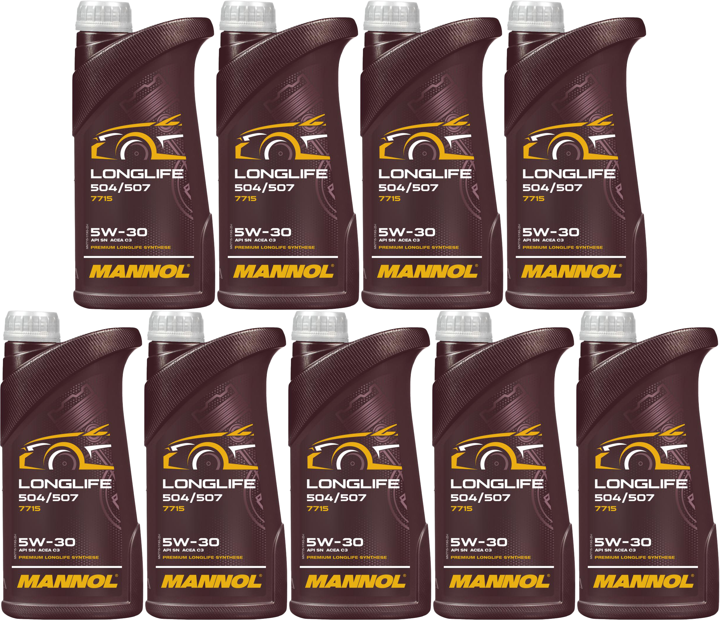 Mannol 7715 LONGLIFE 504/507 5W-30 Motoröl 9x 1l = 9 Liter