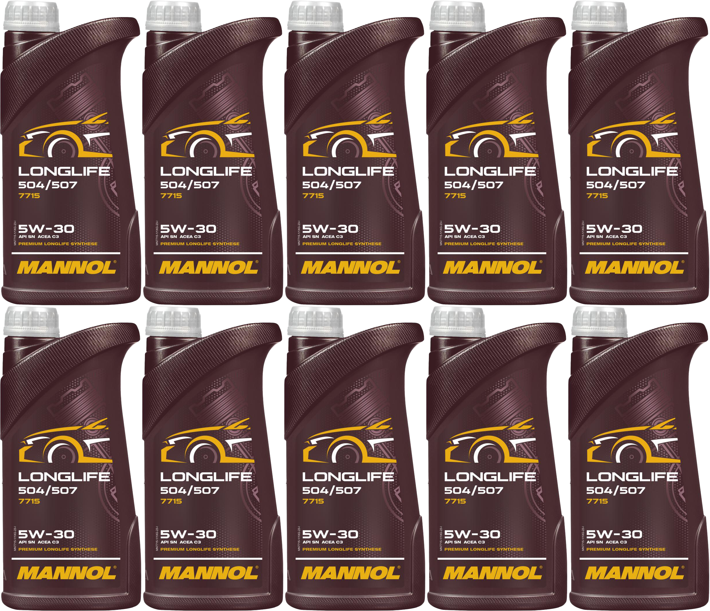 Mannol 7715 LONGLIFE 504/507 5W-30 Motoröl 10x 1l = 10 Liter
