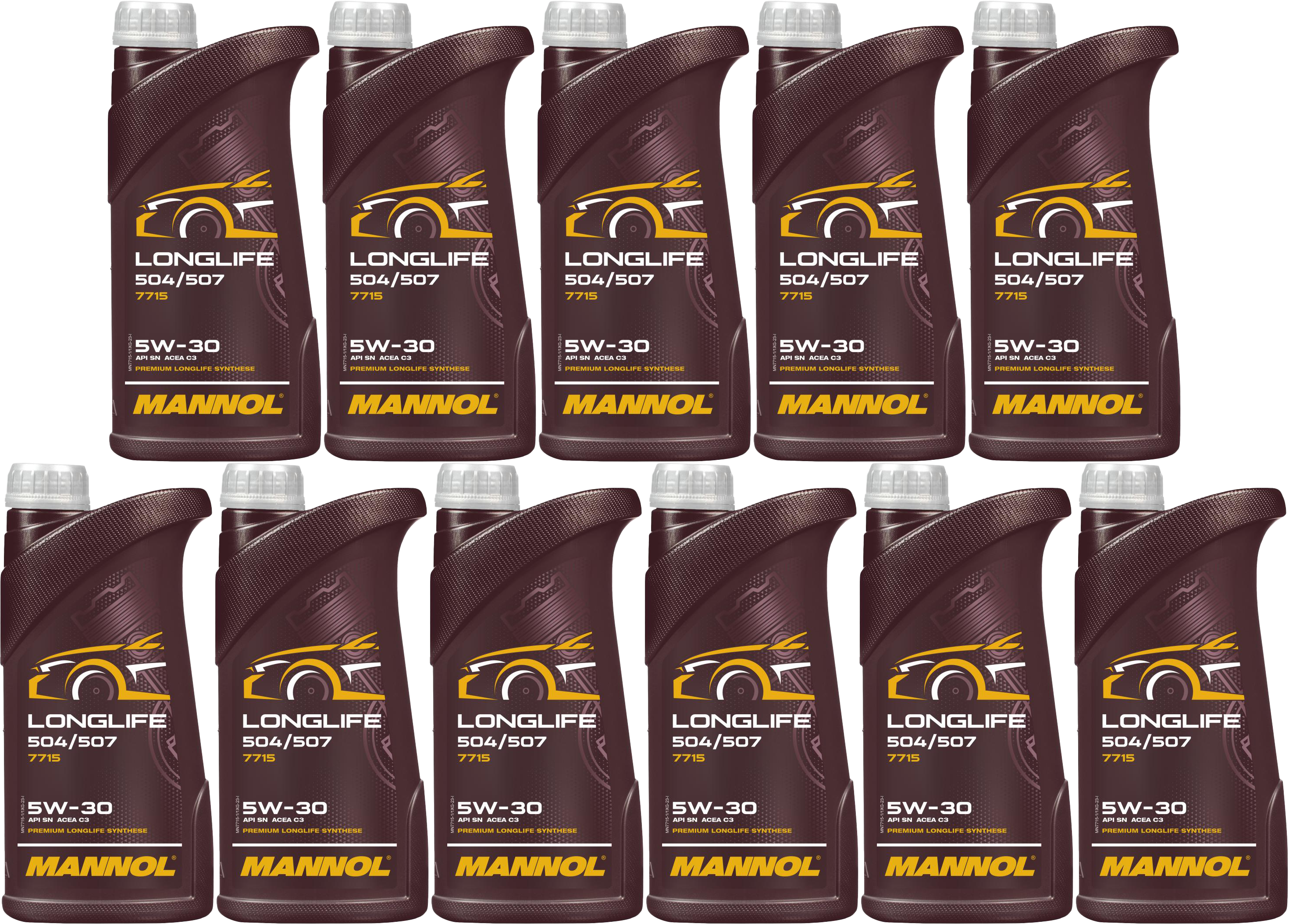Mannol 7715 LONGLIFE 504/507 5W-30 Motoröl 11x 1l = 11 Liter