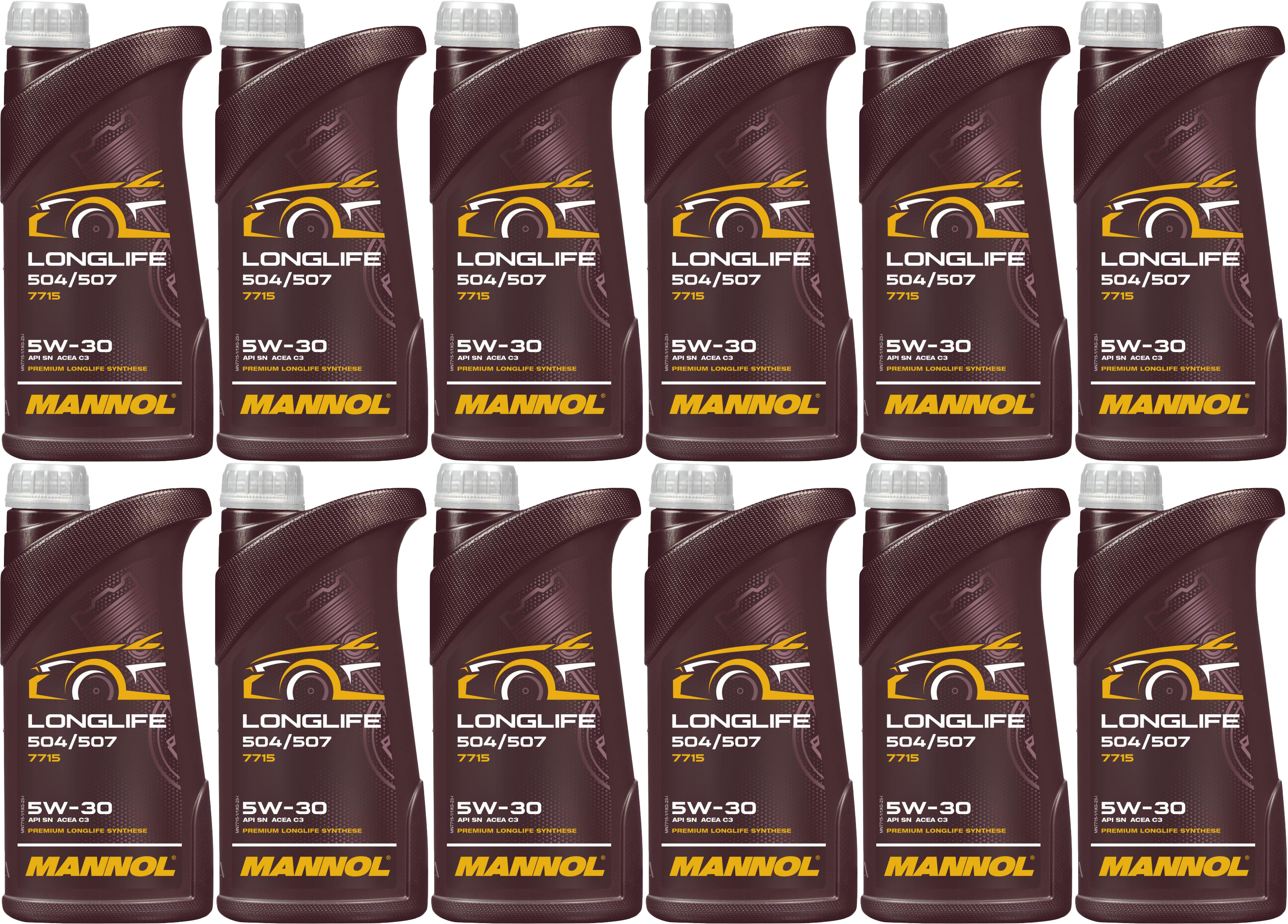 Mannol 7715 LONGLIFE 504/507 5W-30 Motoröl 12x 1l = 12 Liter