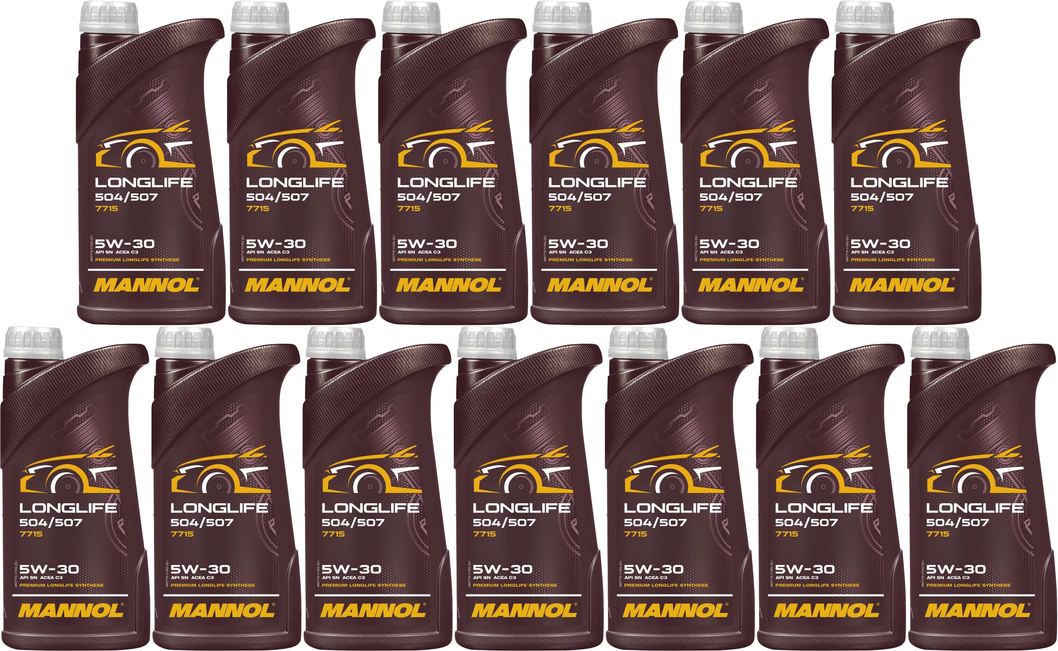 Mannol 7715 LONGLIFE 504/507 5W-30 Motoröl 13x 1l = 13 Liter