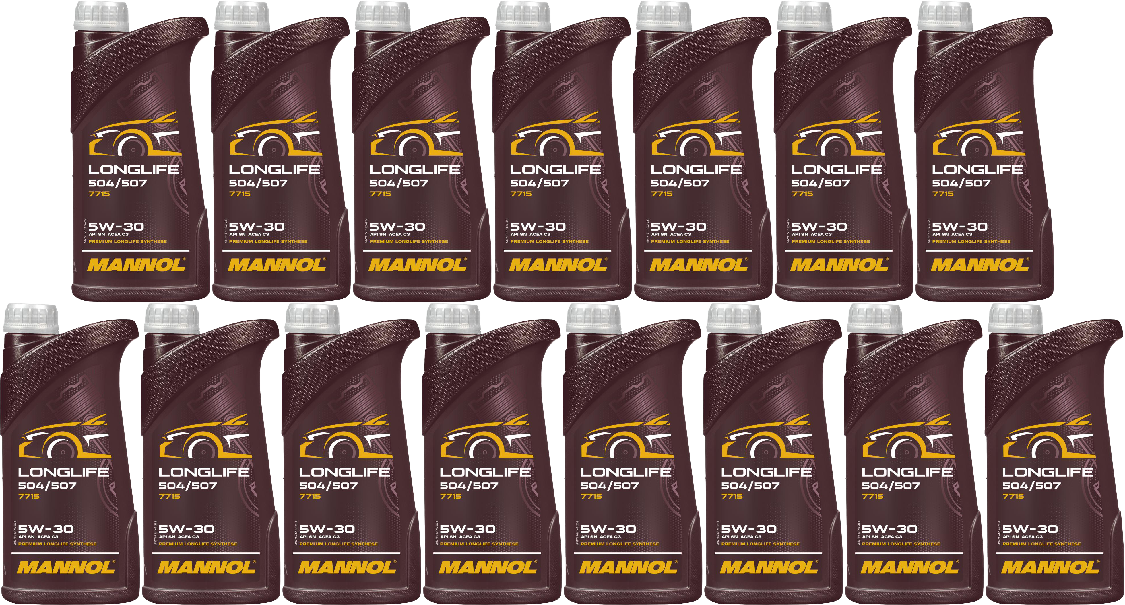 Mannol 7715 LONGLIFE 504/507 5W-30 Motoröl 15x 1l = 15 Liter