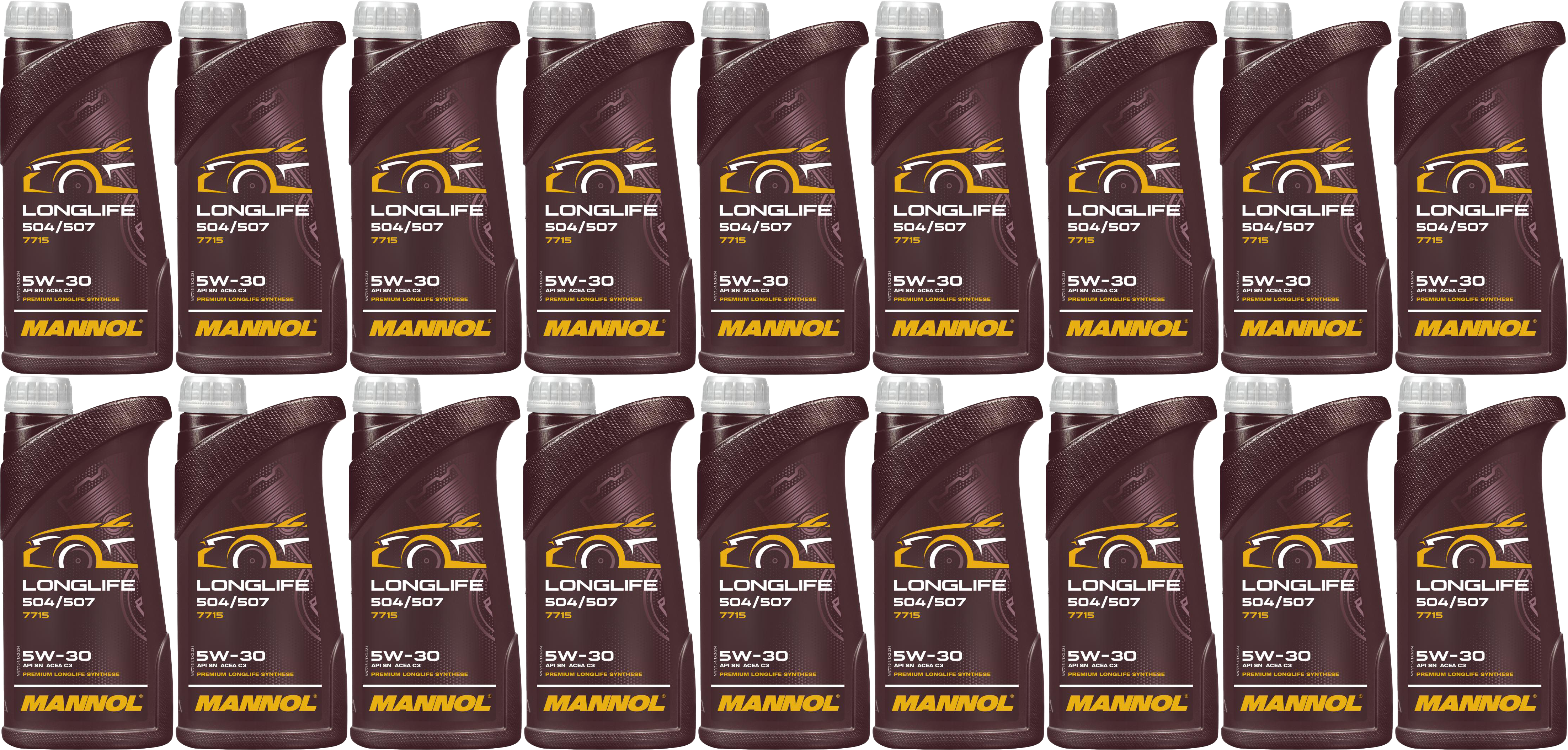 Mannol 7715 LONGLIFE 504/507 5W-30 Motoröl 18x 1l = 18 Liter