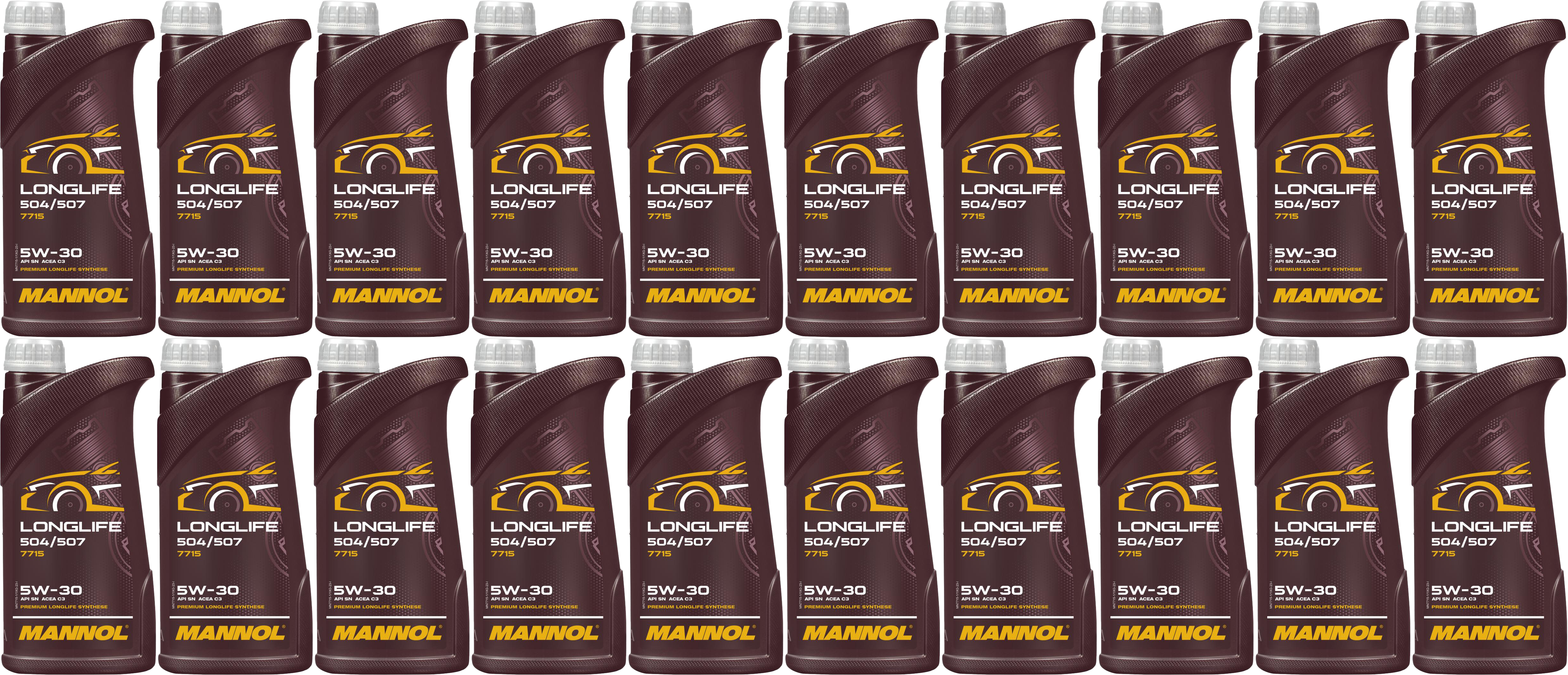 Mannol 7715 LONGLIFE 504/507 5W-30 Motoröl 20x 1l = 20 Liter