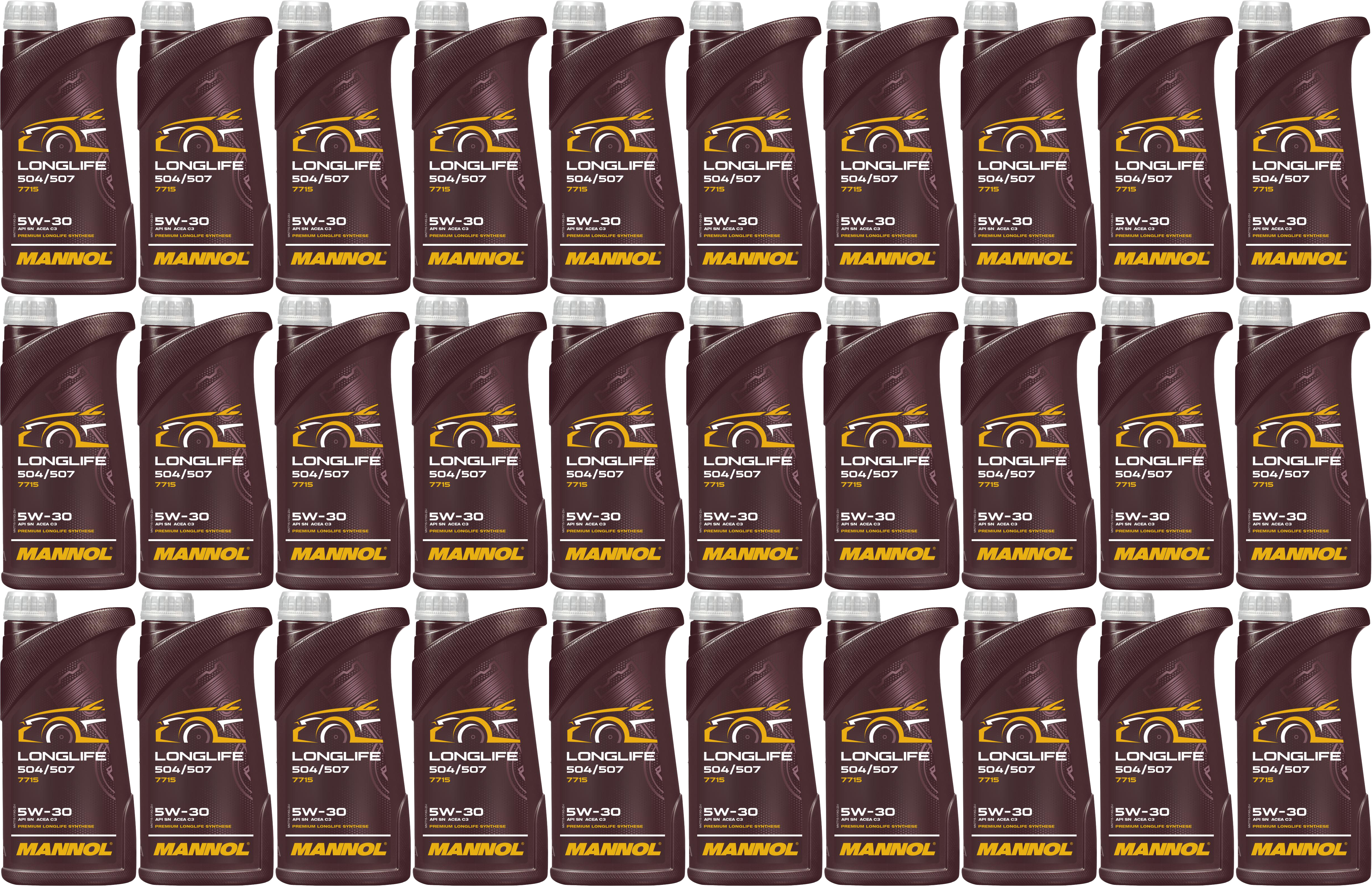 Mannol 7715 LONGLIFE 504/507 5W-30 Motoröl 30x 1l = 30 Liter