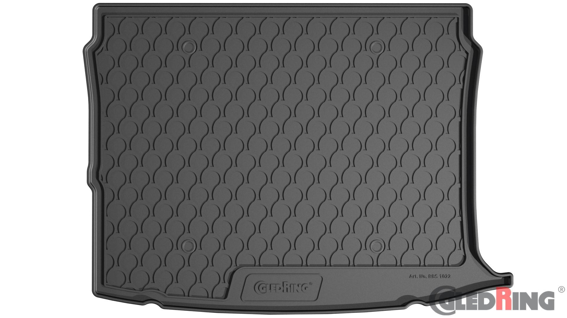 Original Gledring Premium Gummi Kofferraummatte - VOLKSWAGEN Taigo (Ober variabler Boden) 2021->