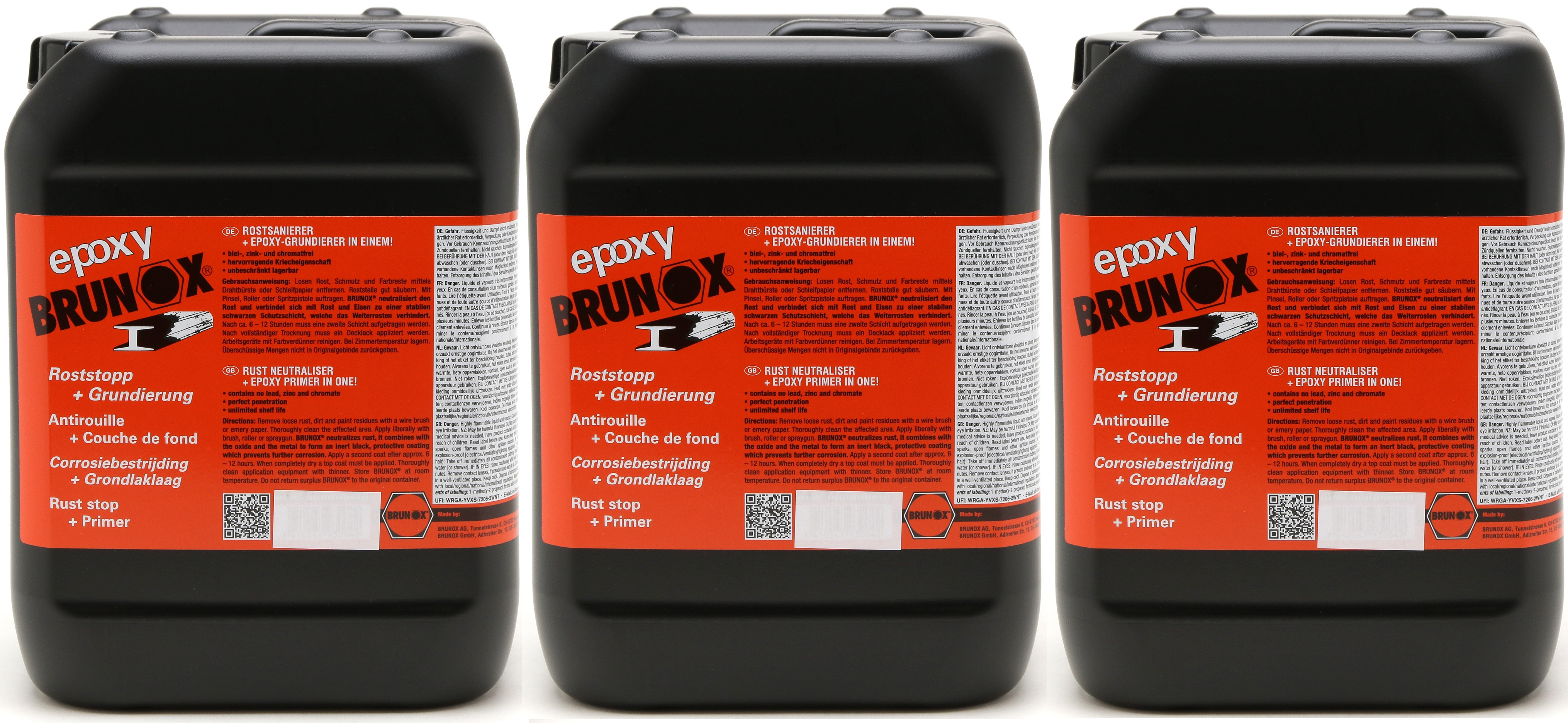 Brunox Epoxy Roststopp + Grundierung 3x 5 = 15 Liter