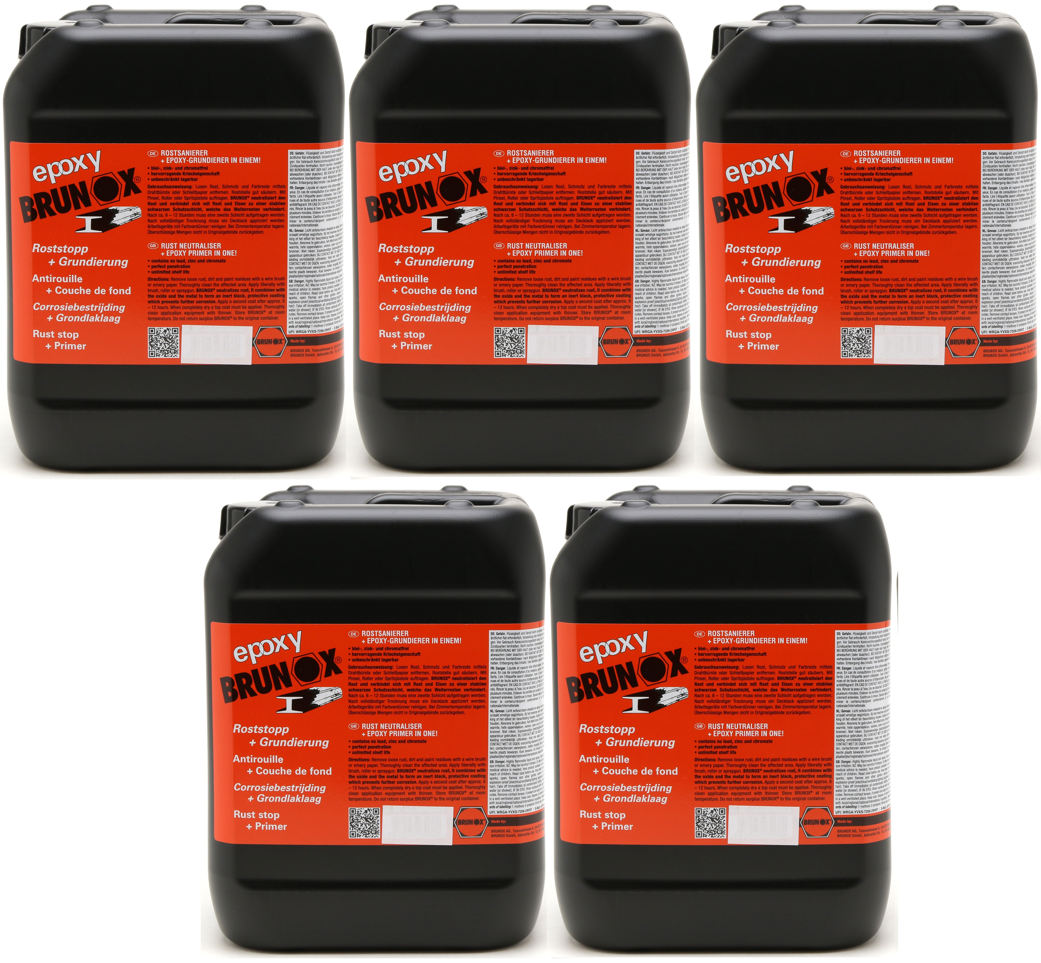 Brunox Epoxy Roststopp + Grundierung 5x 5 = 25 Liter