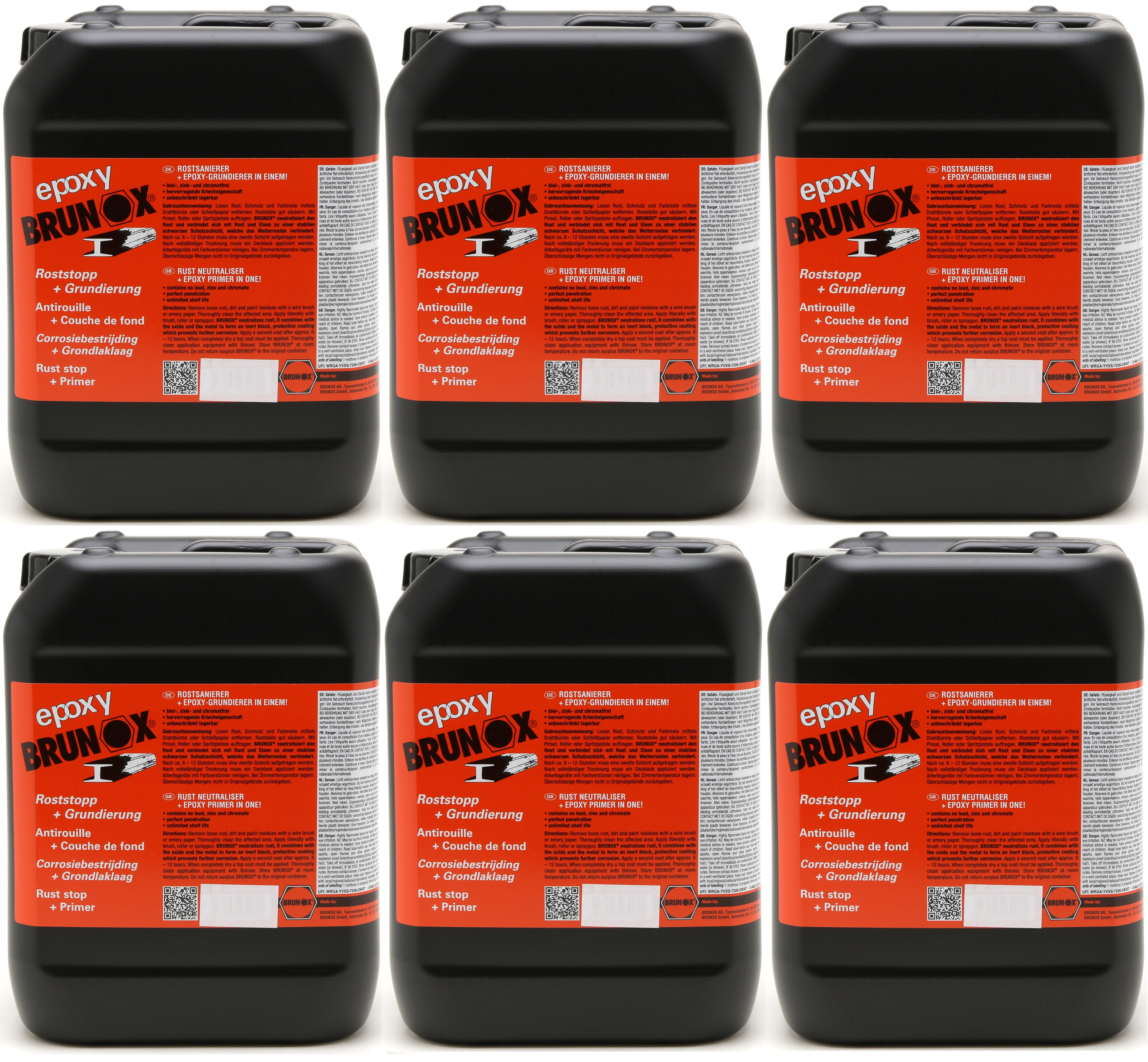 Brunox Epoxy Roststopp + Grundierung 6x 5 = 30 Liter
