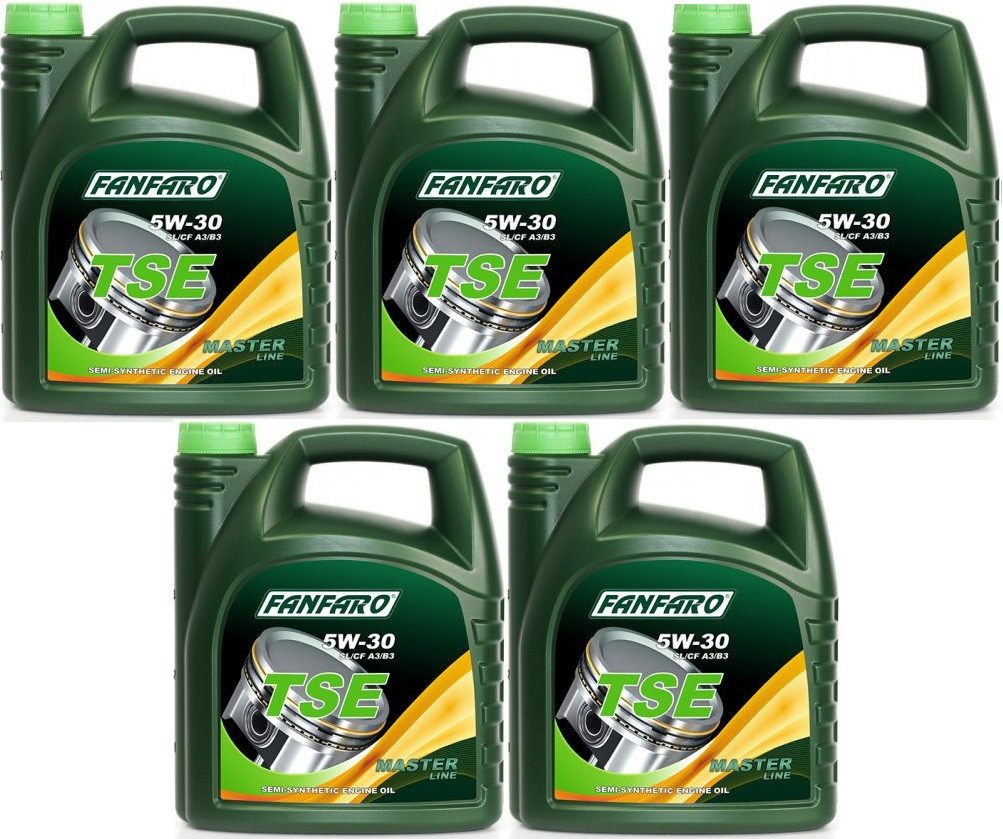 Fanfaro TSE 5W-30 Motoröl 5x 5 = 25 Liter