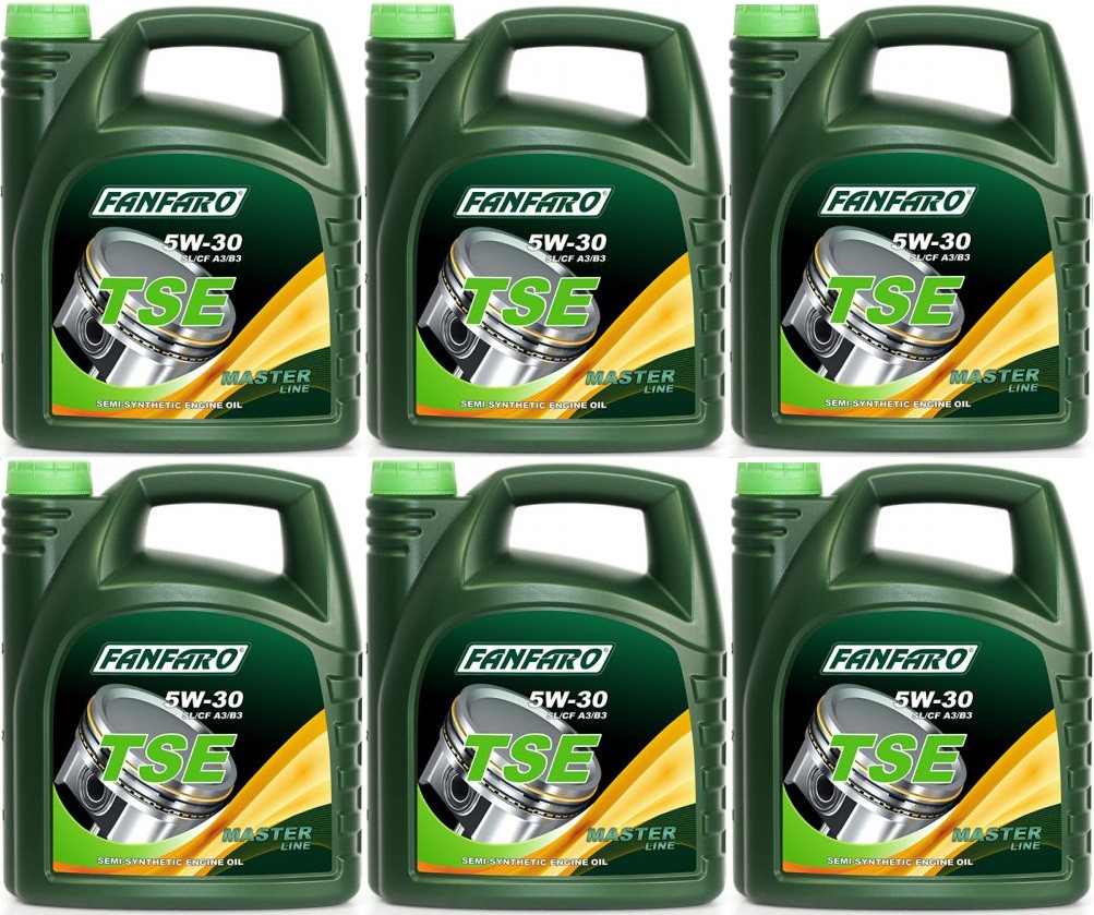 Fanfaro TSE 5W-30 Motoröl 6x 5 = 30 Liter
