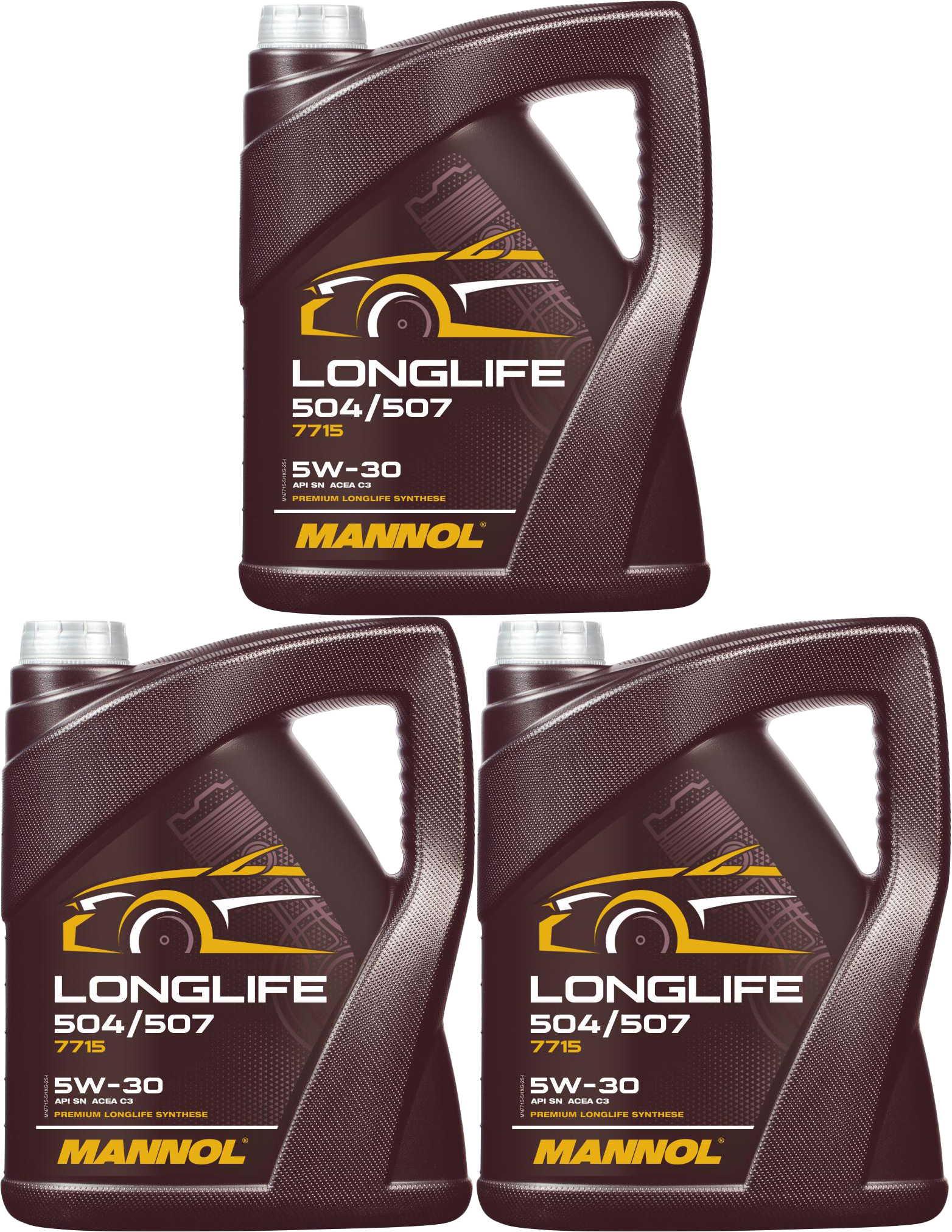 Mannol 7715 LONGLIFE 504/507 5W-30 Motoröl 3x 5 = 15 Liter