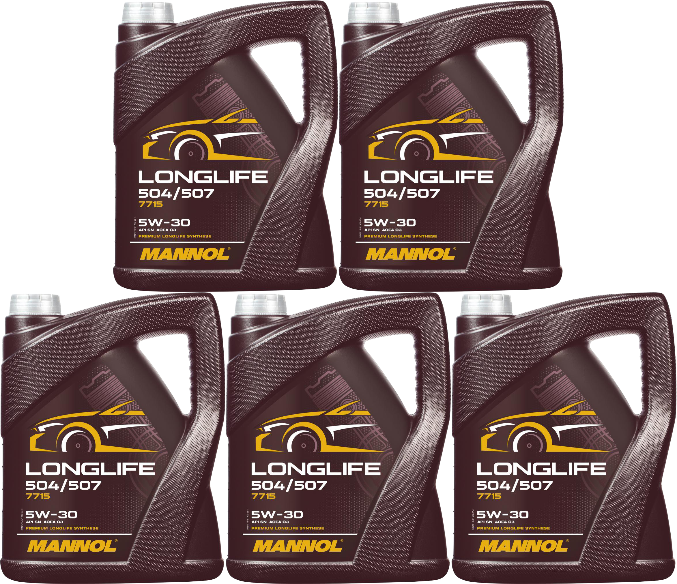 Mannol 7715 LONGLIFE 504/507 5W-30 Motoröl 5x 5 = 25 Liter