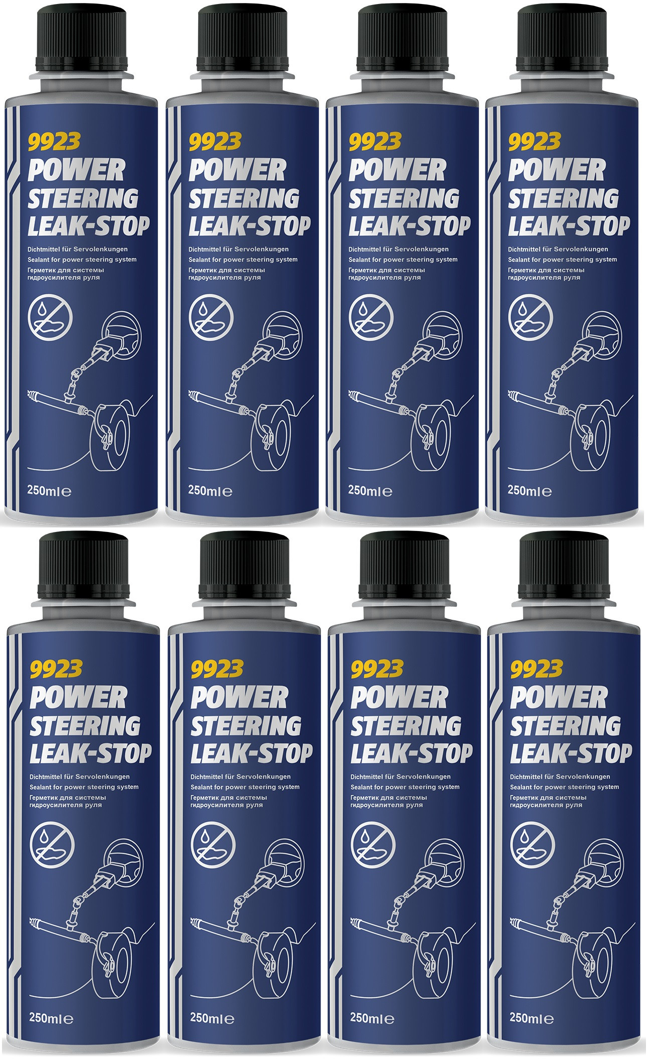 Mannol Power Steering Leak Stop 8x 250 Milliliter