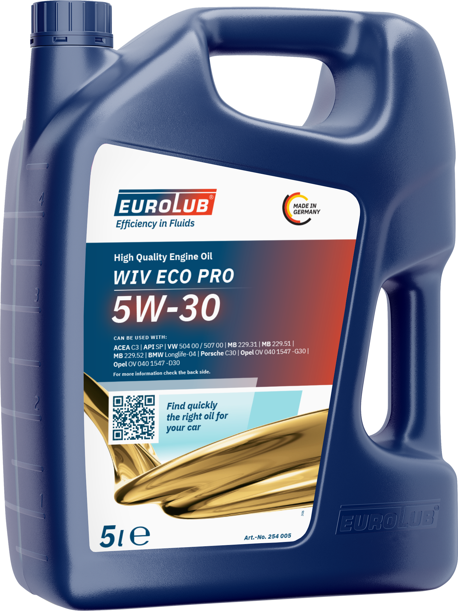Eurolub WIV ECO Pro 5W-30 Motoröl 5l Kanister