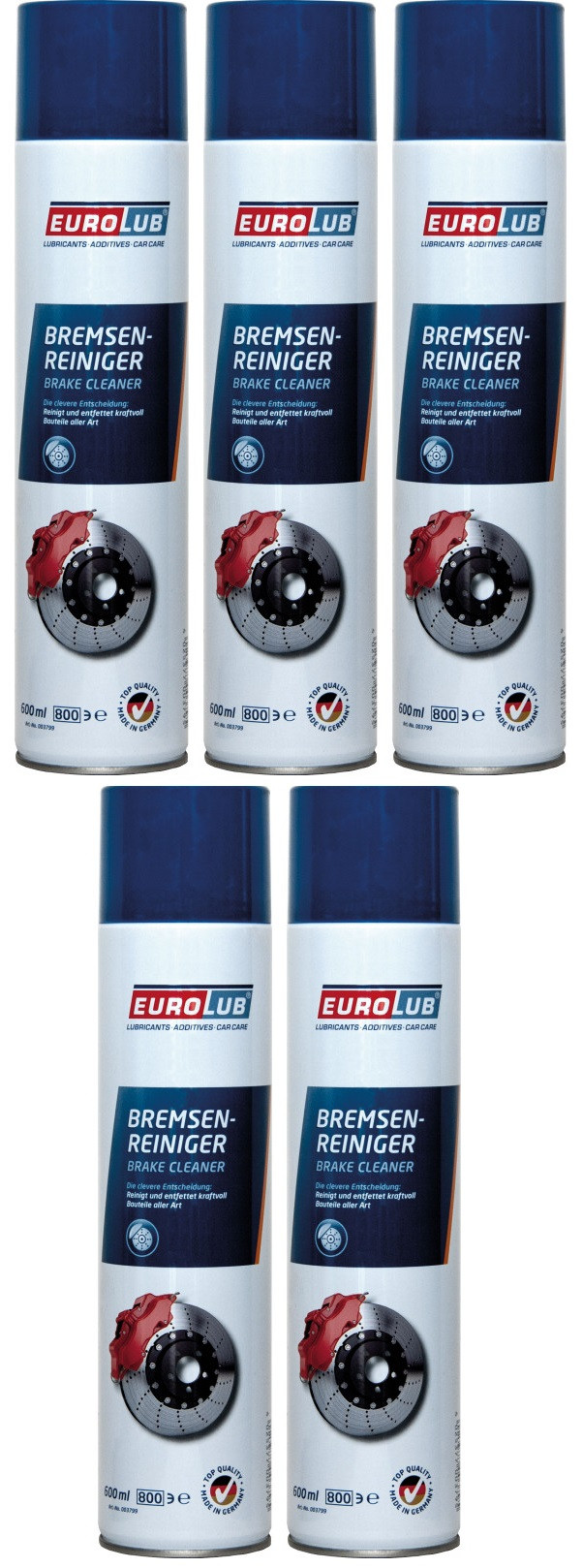 EUROLUB Bremsenreiniger Spray 5x 600ml