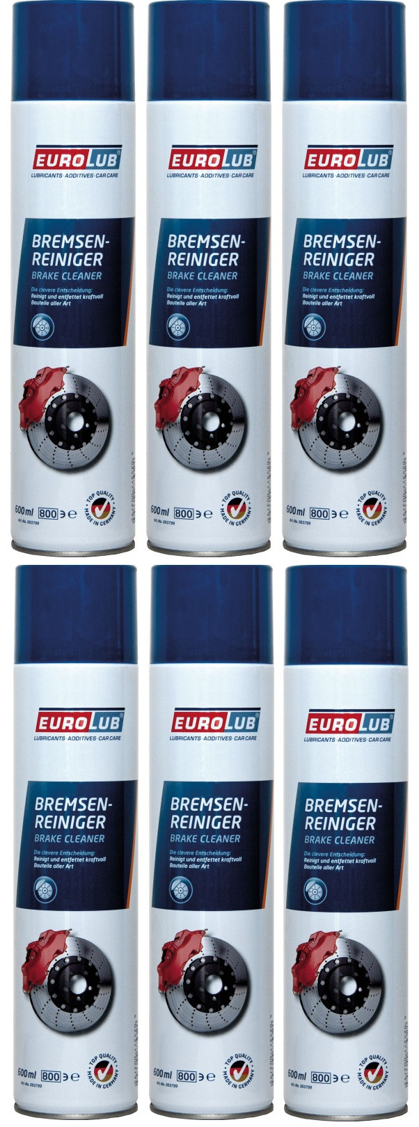 EUROLUB Bremsenreiniger Spray 6x 600ml