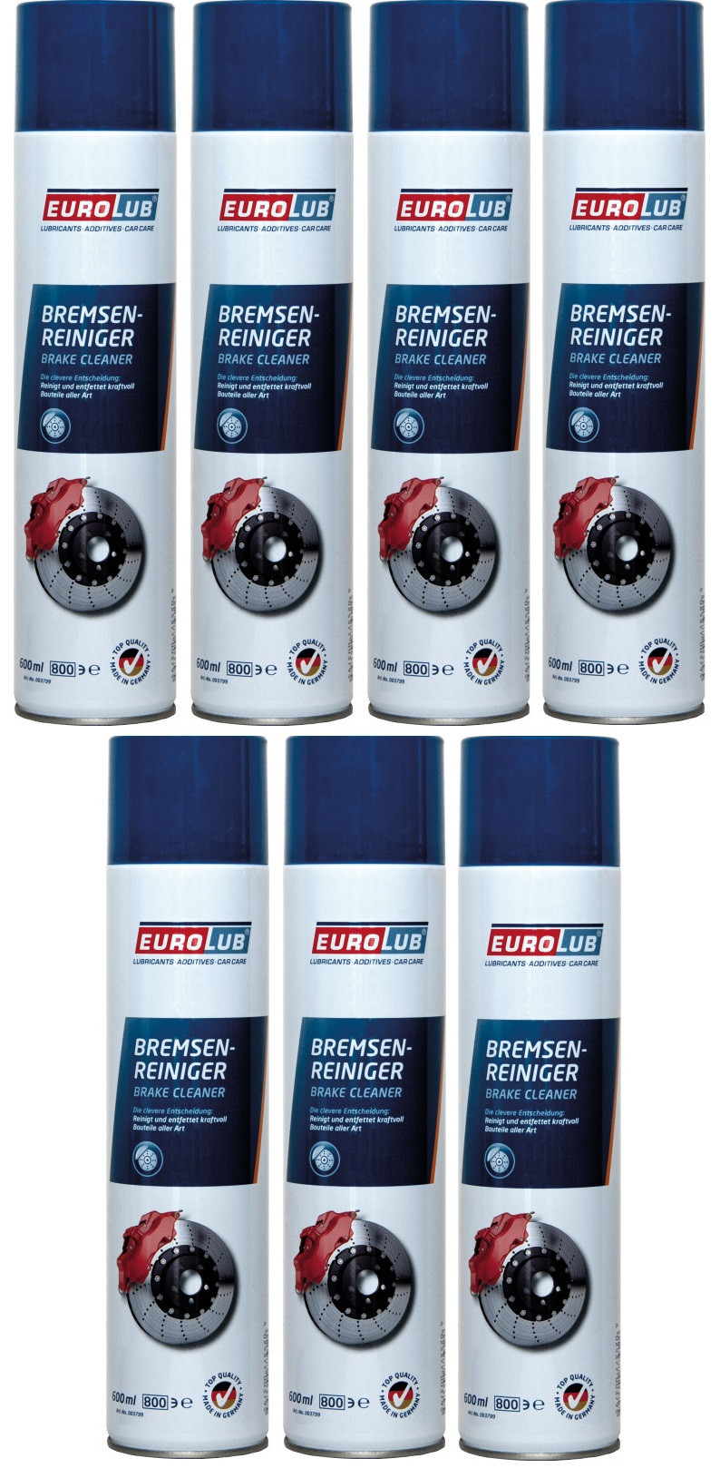 EUROLUB Bremsenreiniger Spray 7x 600ml
