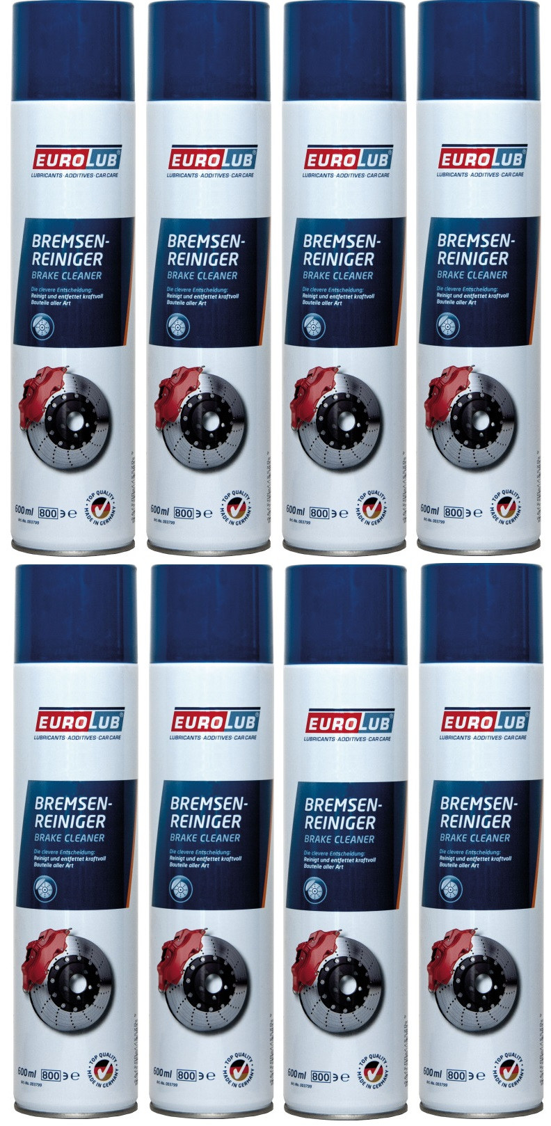 EUROLUB Bremsenreiniger Spray 8x 600ml