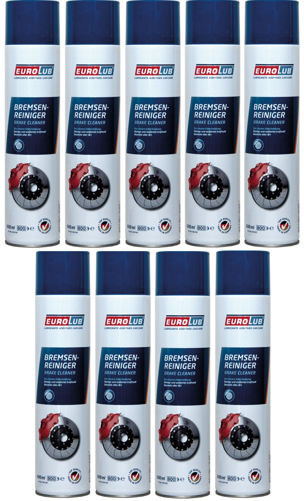 EUROLUB Bremsenreiniger Spray 9x 600ml