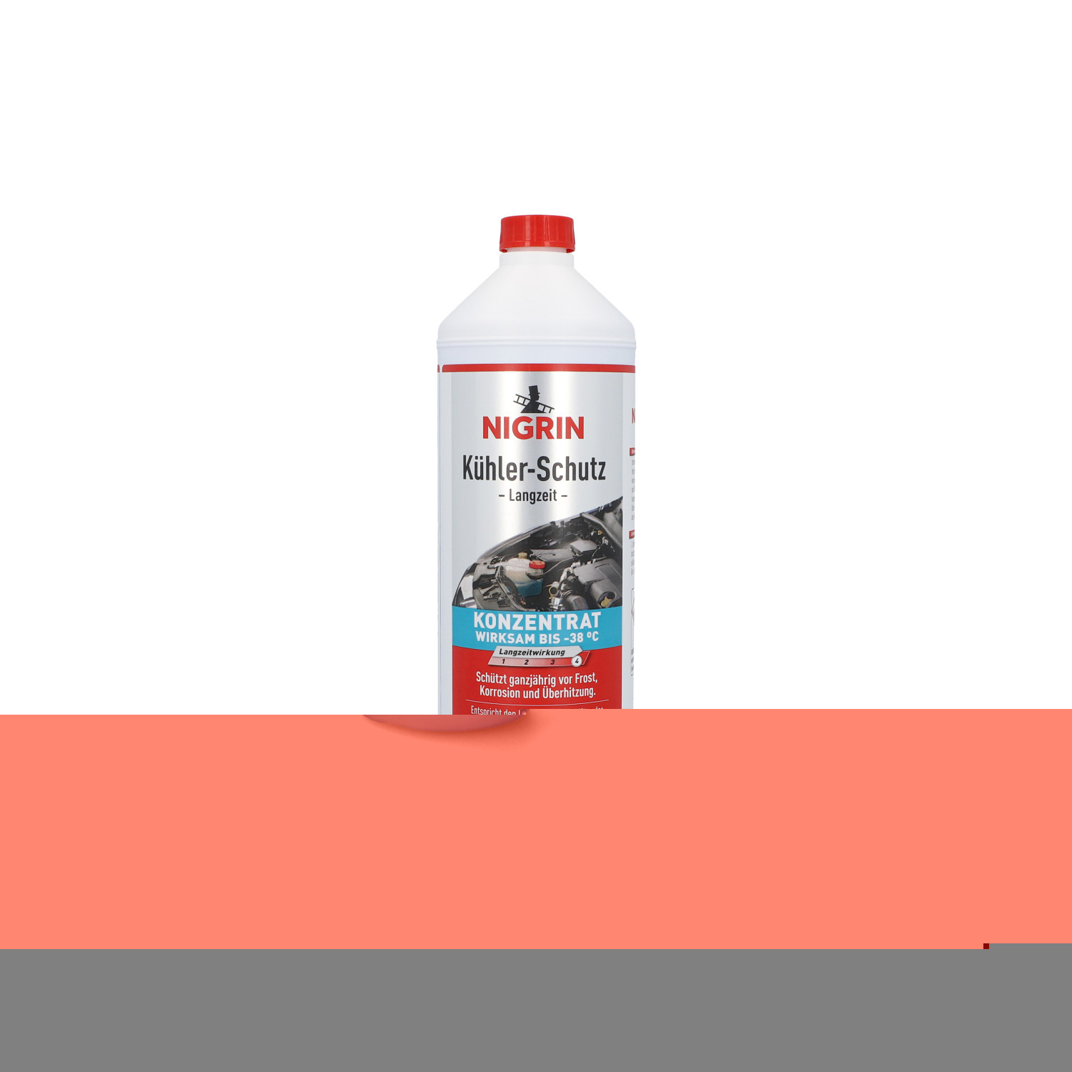 Nigrin 73943 Kühler-Schutz Langzeit Konzentrat 1L für Benzin- und Dieselmotoren