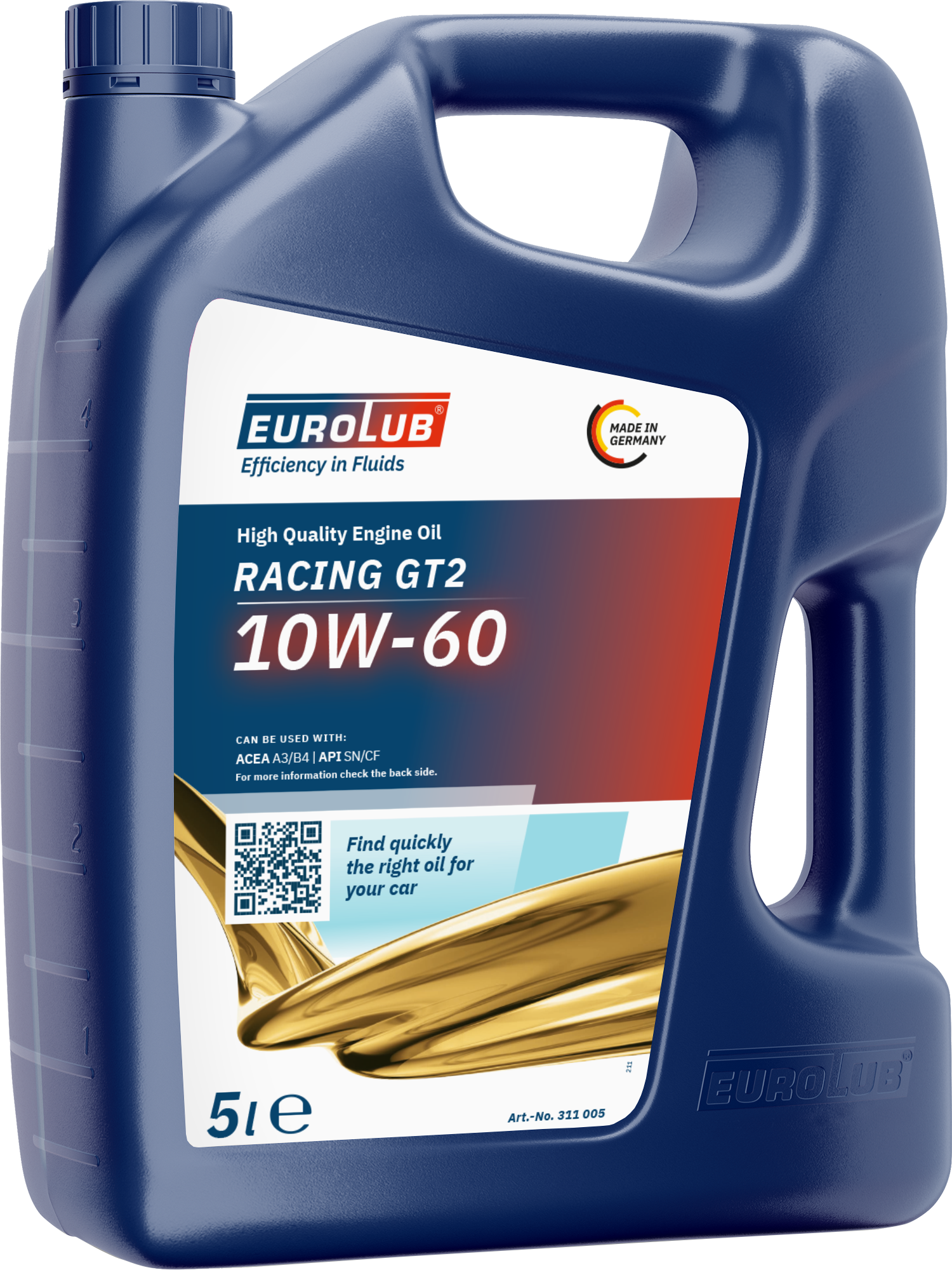 Eurolub Racing GT2 10W-60 Motoröl 5l Kanister
