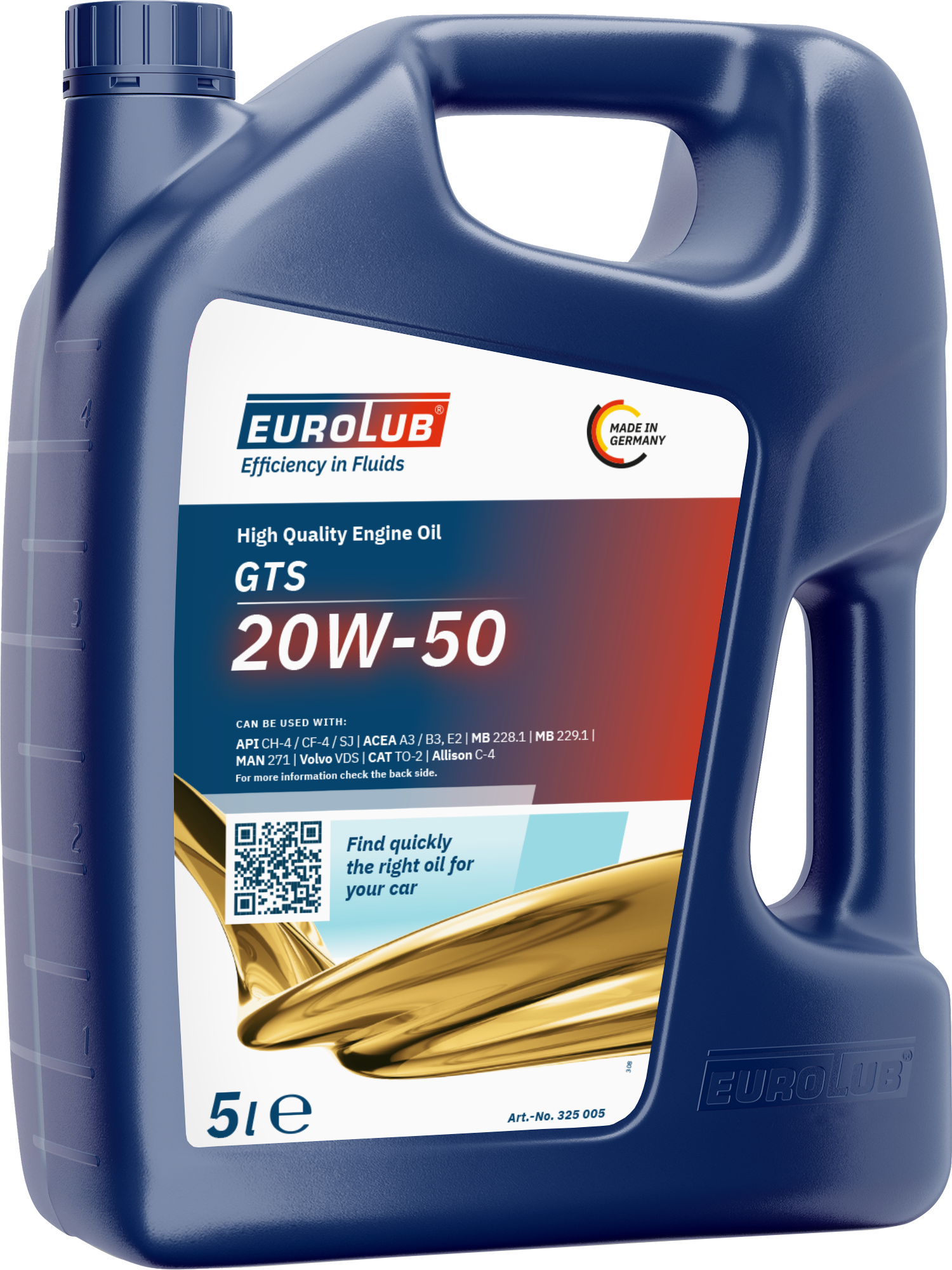 Eurolub GTS 20W-50 Motoröl 5l Kanister