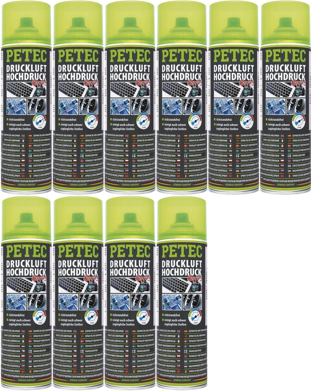 DRUCKLUFT HOCHDRUCK SPRAY, 10x 400 Milliliter