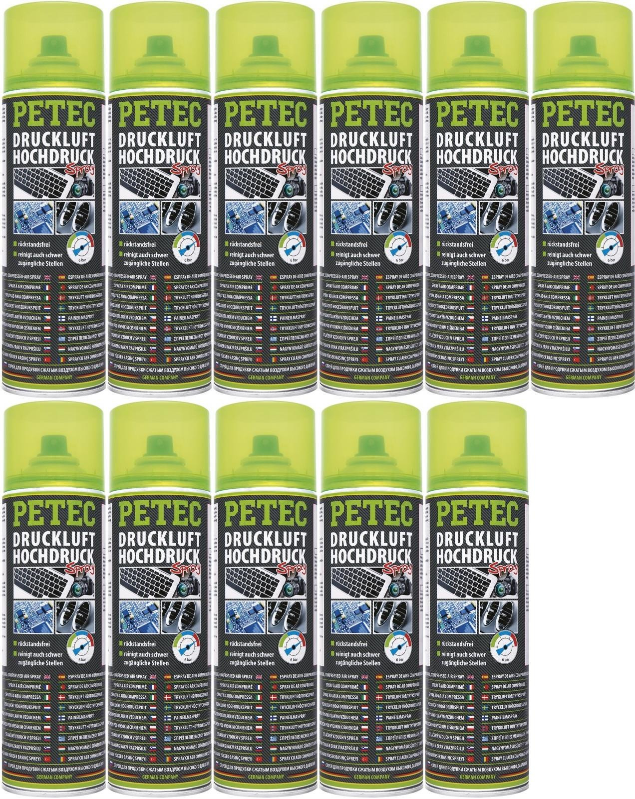 DRUCKLUFT HOCHDRUCK SPRAY, 11x 400 Milliliter