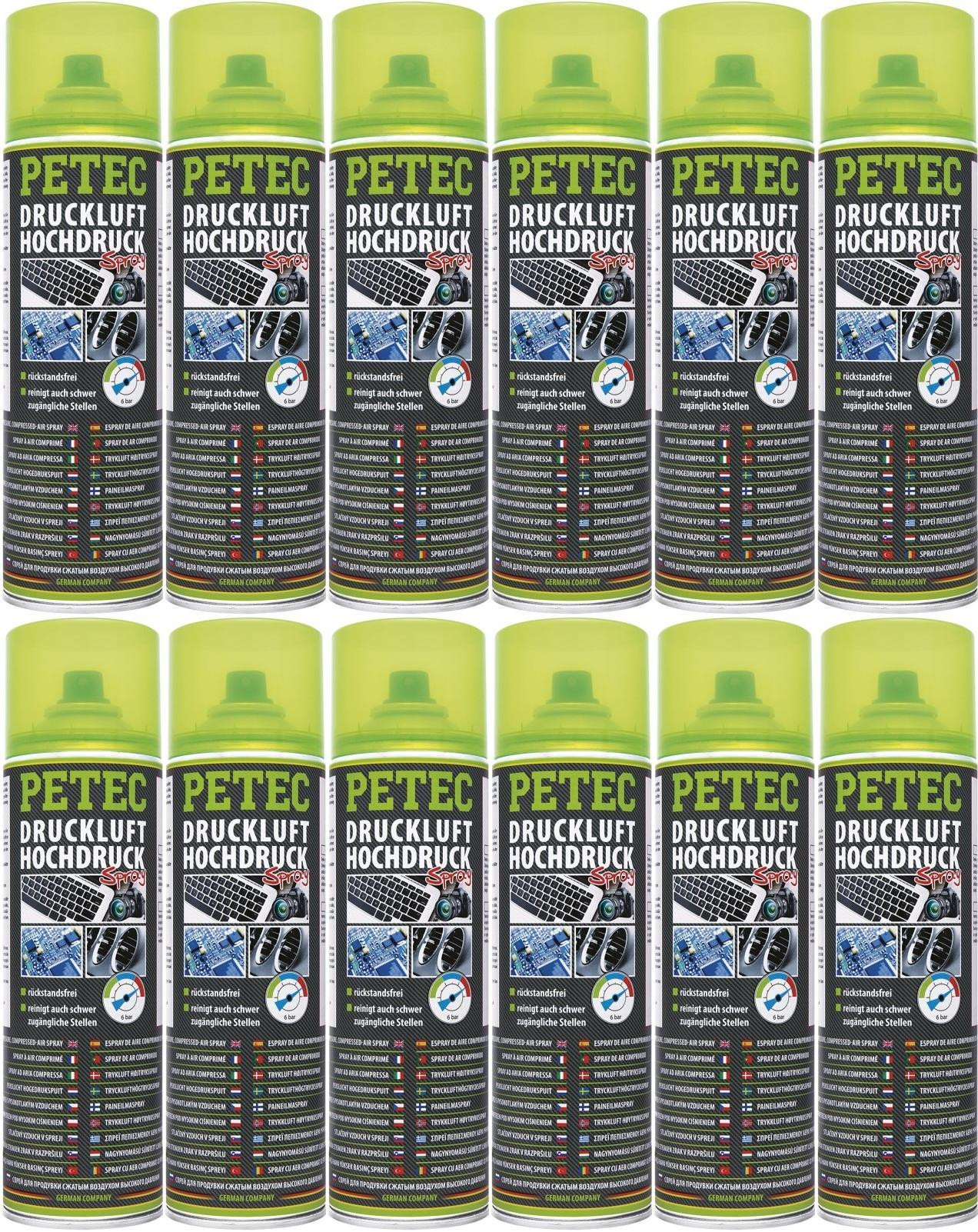 DRUCKLUFT HOCHDRUCK SPRAY, 12x 400 Milliliter