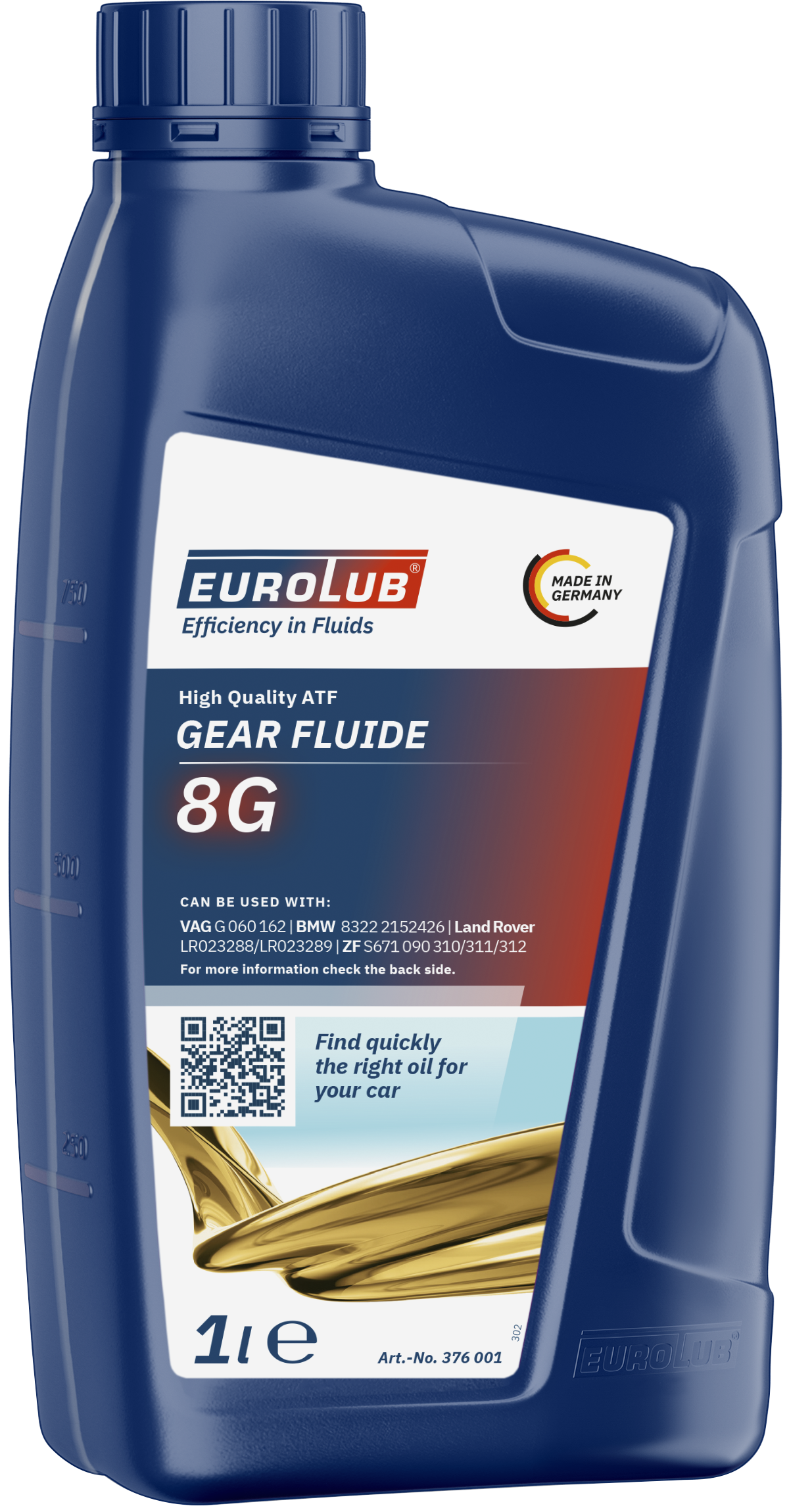 Eurolub Gear Fluide 8G Getriebeöl 1l Flasche