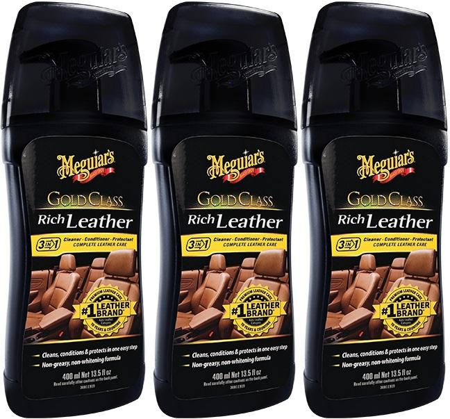 Meguiars Gold Class Lederreiniger 3x 400 Milliliter