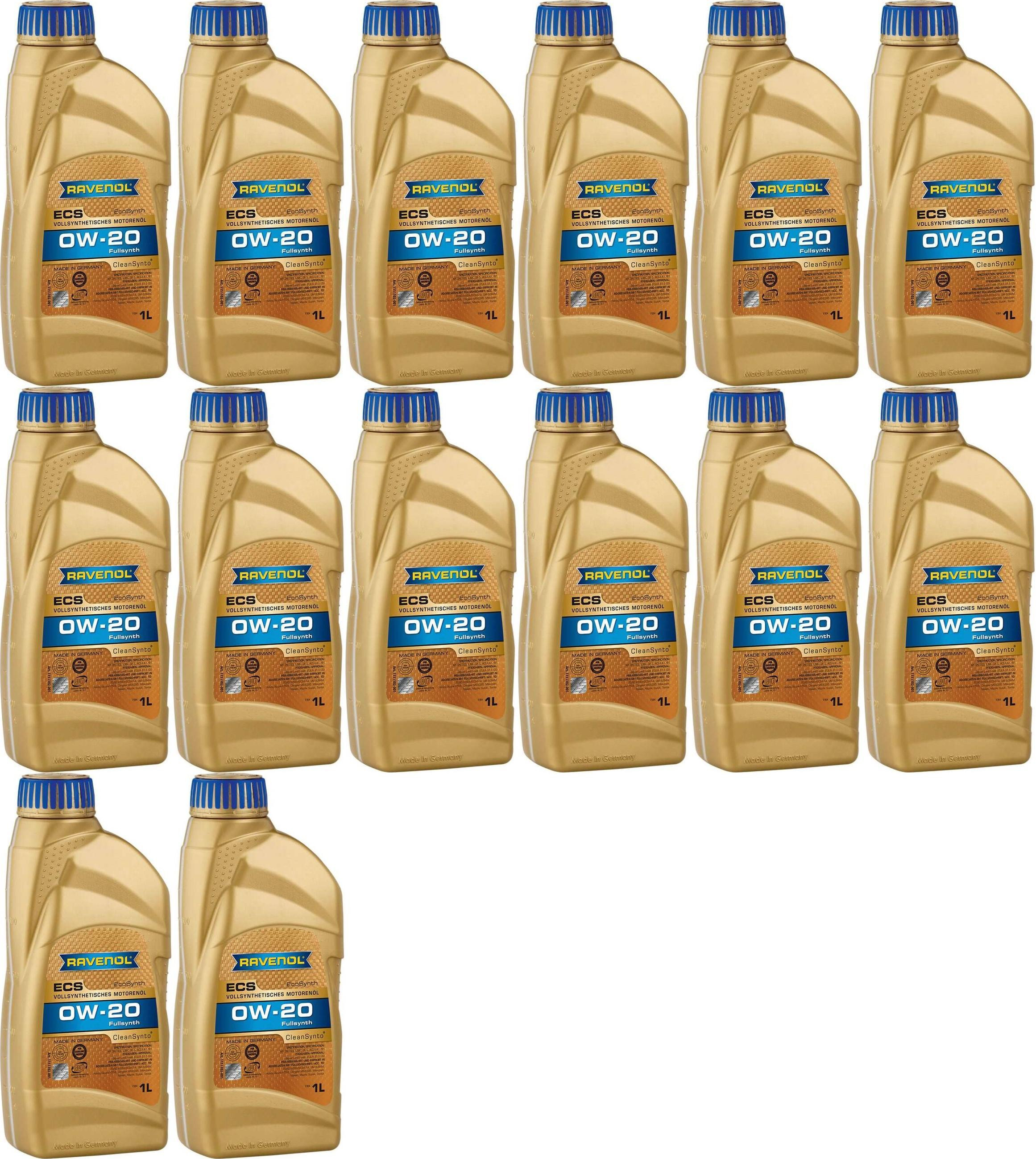 Ravenol Eco Synth ECS SAE 0W-20 Motoröl 14x 1l = 14 Liter