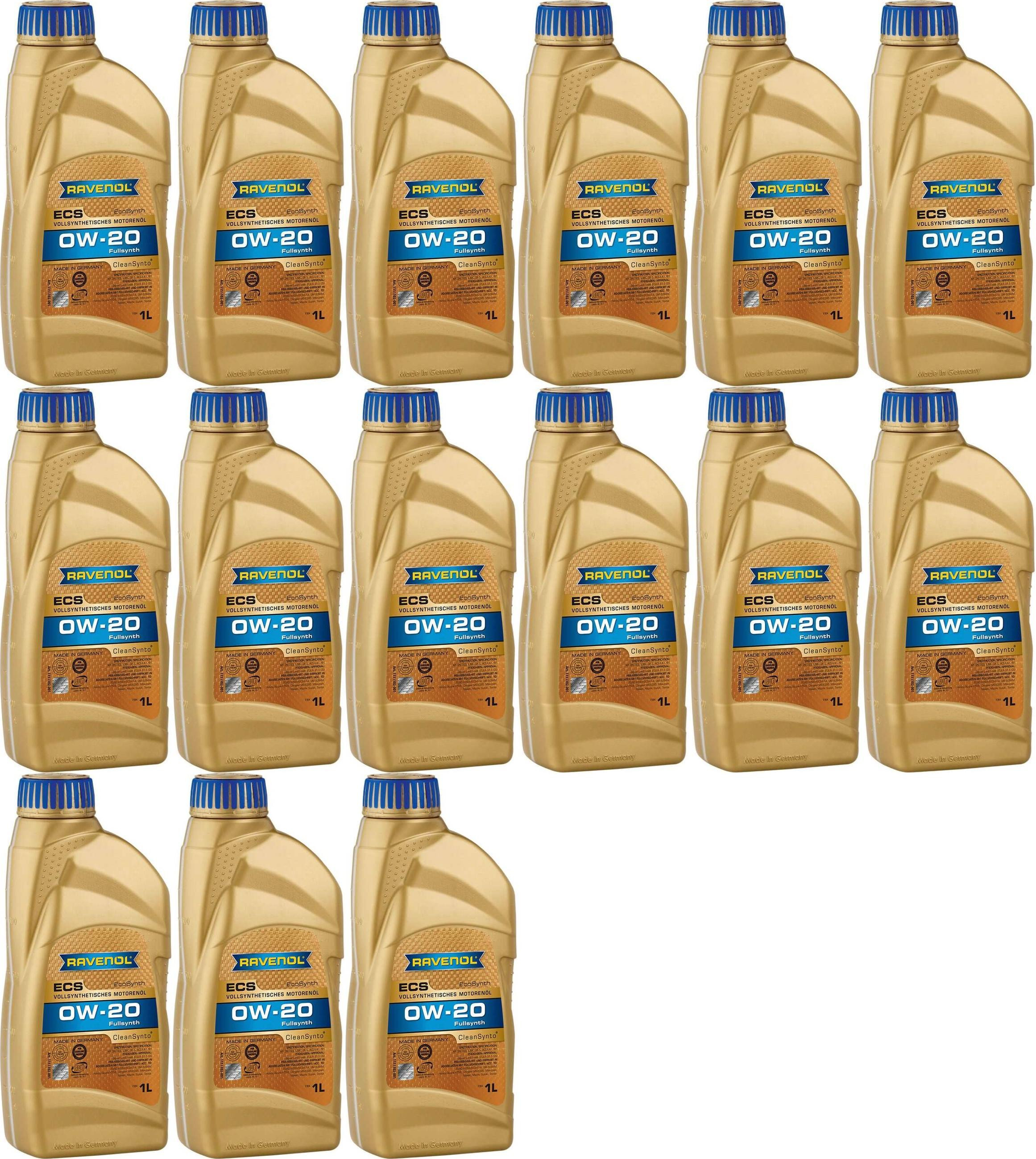 Ravenol Eco Synth ECS SAE 0W-20 Motoröl 15x 1l = 15 Liter
