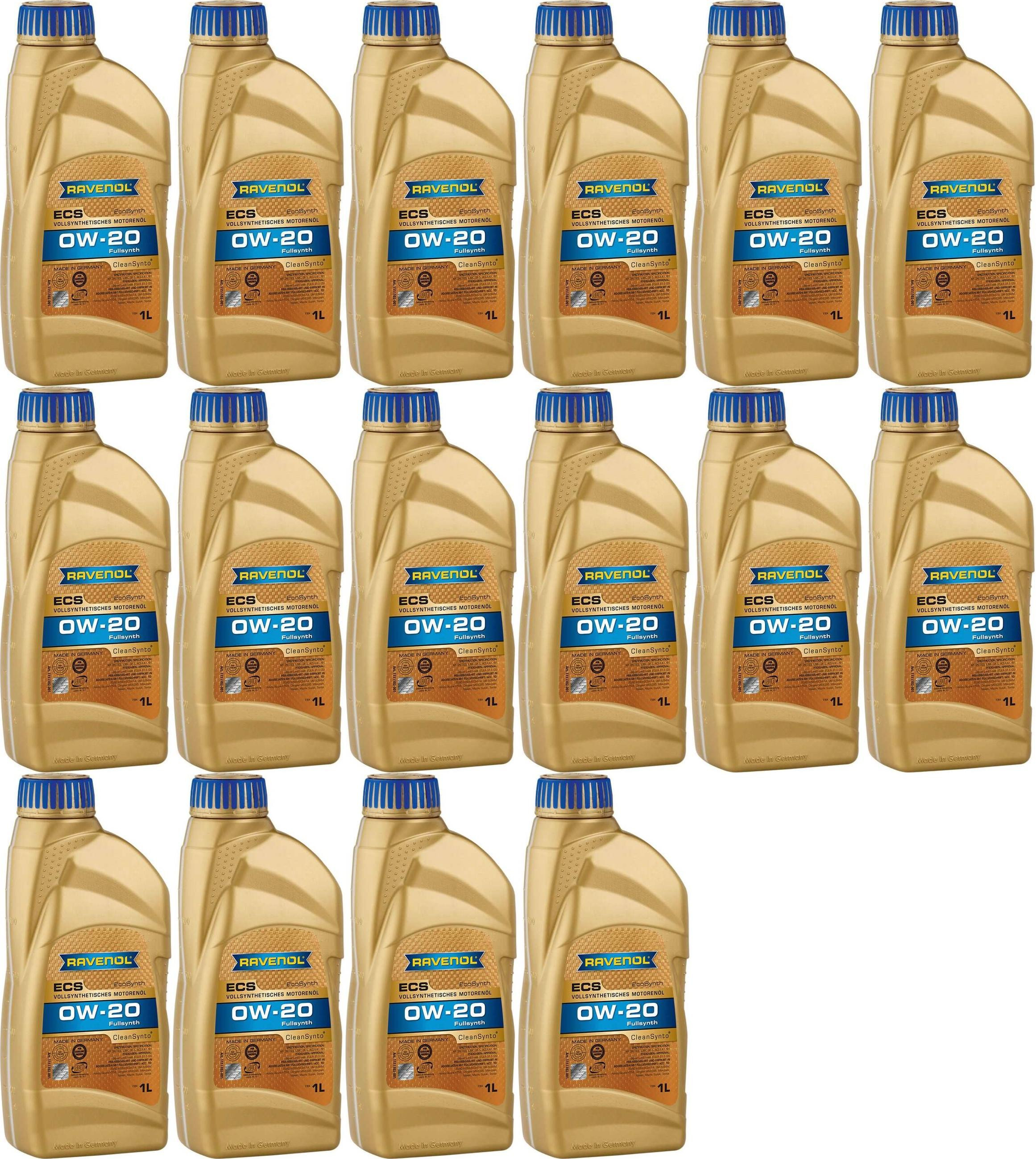 Ravenol Eco Synth ECS SAE 0W-20 Motoröl 16x 1l = 16 Liter