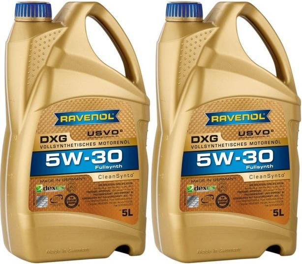 Ravenol DXG SAE 5W-30 Vollsynth Dexos 1 Gen 2 Motoröl 2x 5 = 10 Liter