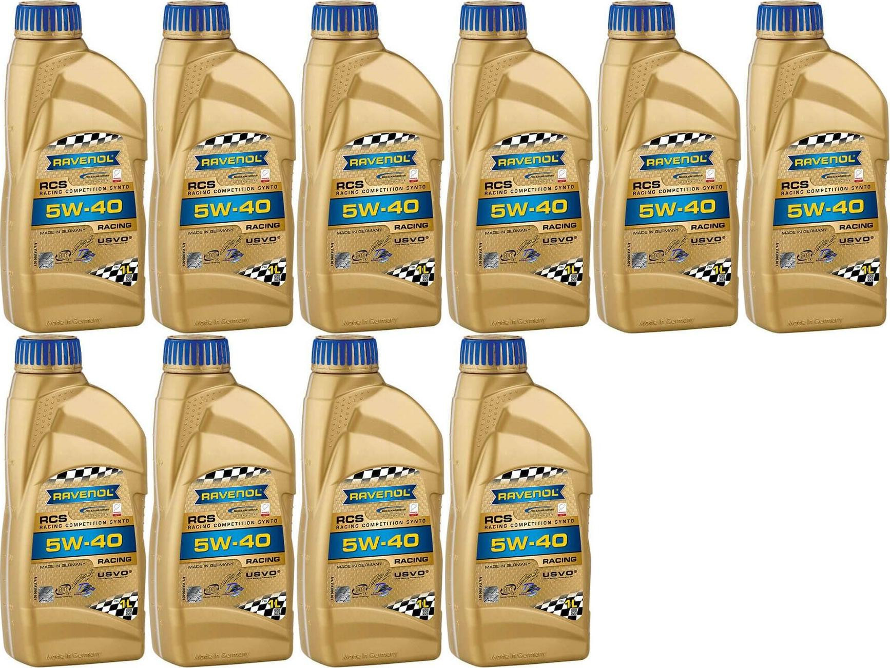 Ravenol RCS Racing Competition Synto SAE 5W-40 Motoröl 10x 1l = 10 Liter