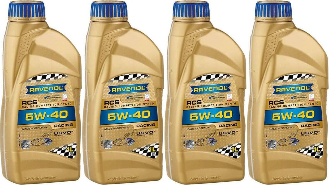 Ravenol RCS Racing Competition Synto SAE 5W-40 Motoröl 4x 1l = 4 Liter