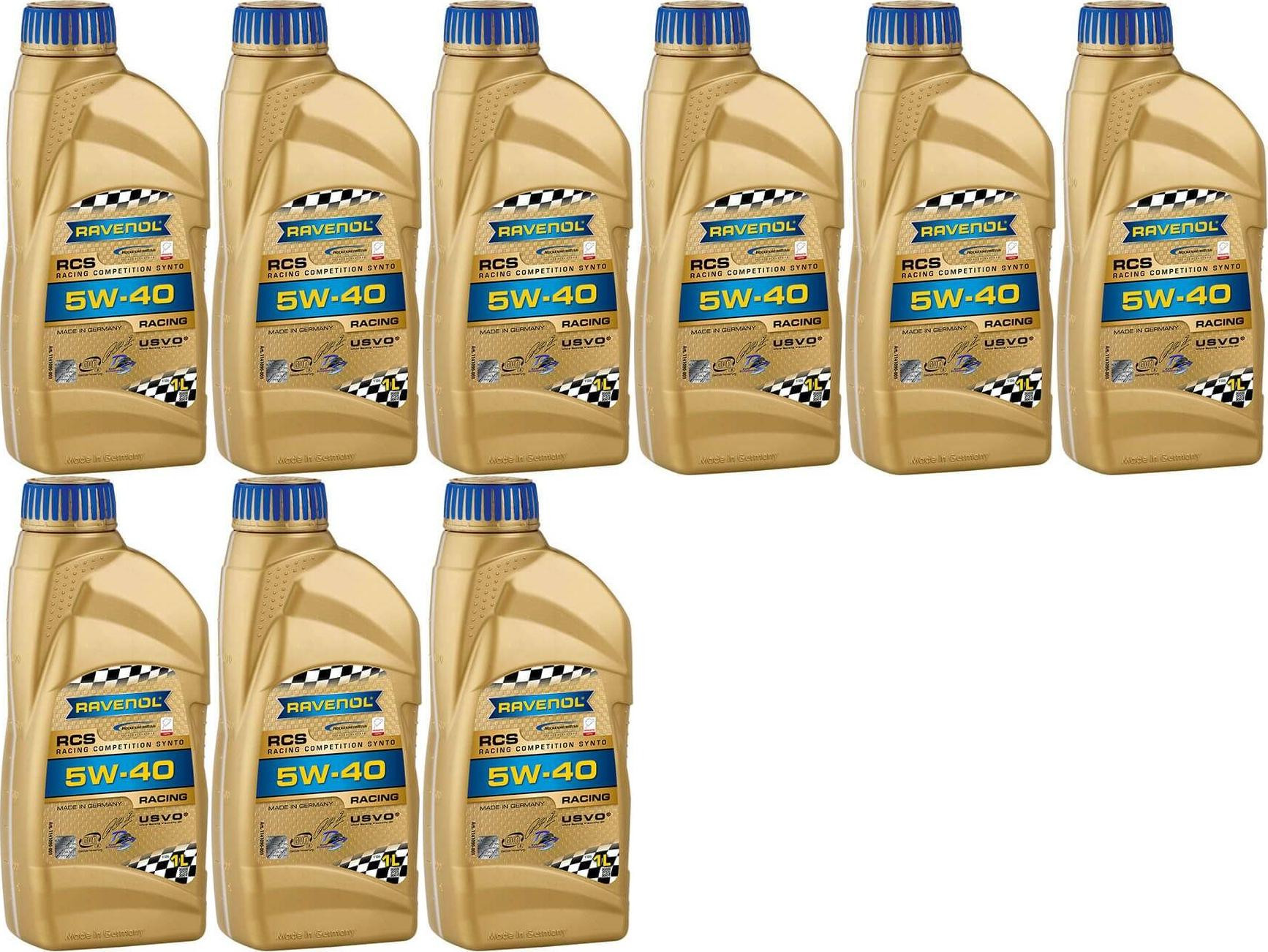Ravenol RCS Racing Competition Synto SAE 5W-40 Motoröl 9x 1l = 9 Liter