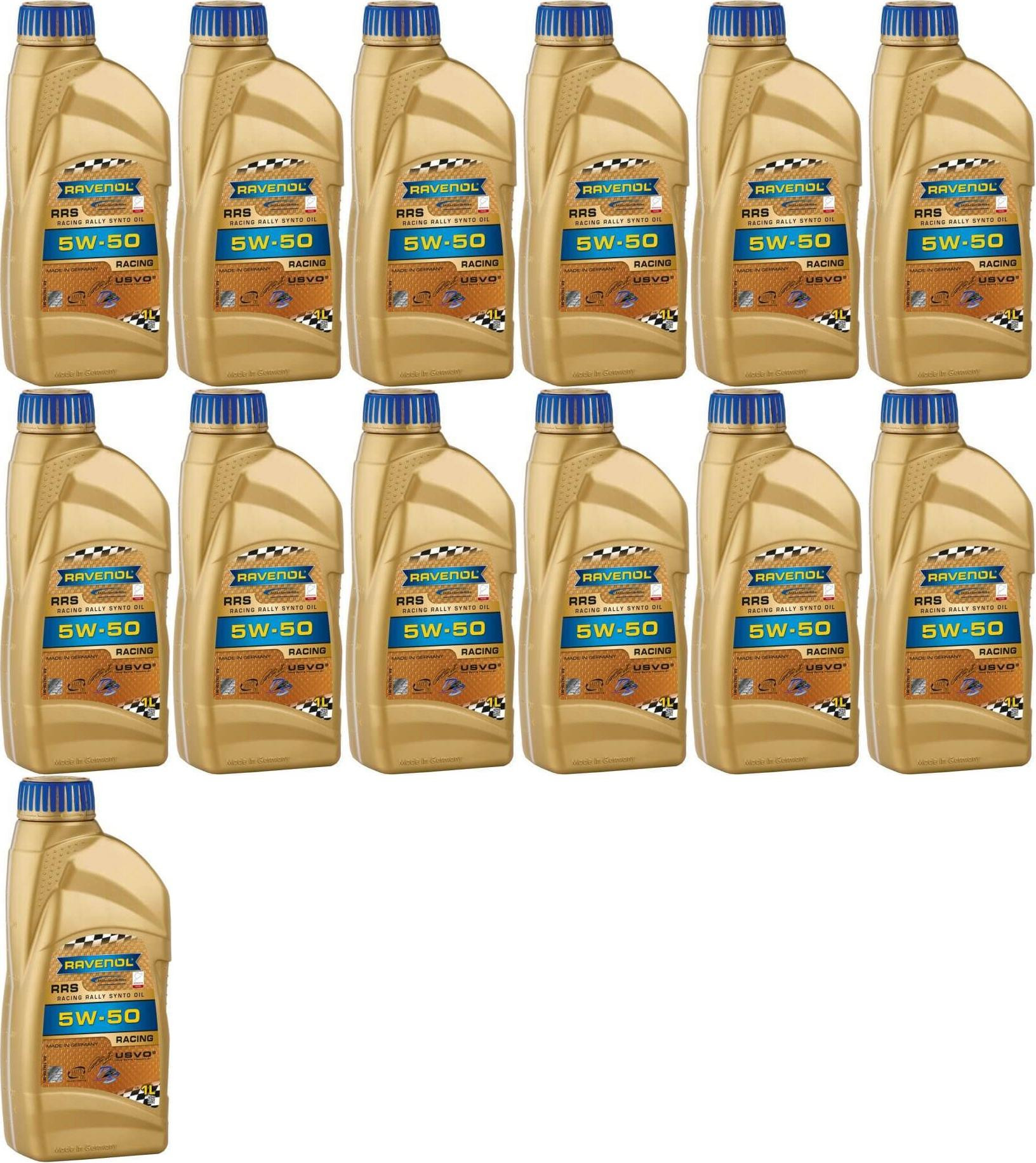 Ravenol RRS RACING RALLYE SYNTO SAE 5W50 Motoröl 13x 1l = 13 Liter