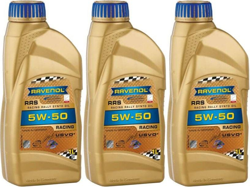 Ravenol RRS RACING RALLYE SYNTO SAE 5W50 Motoröl 3x 1l = 3 Liter