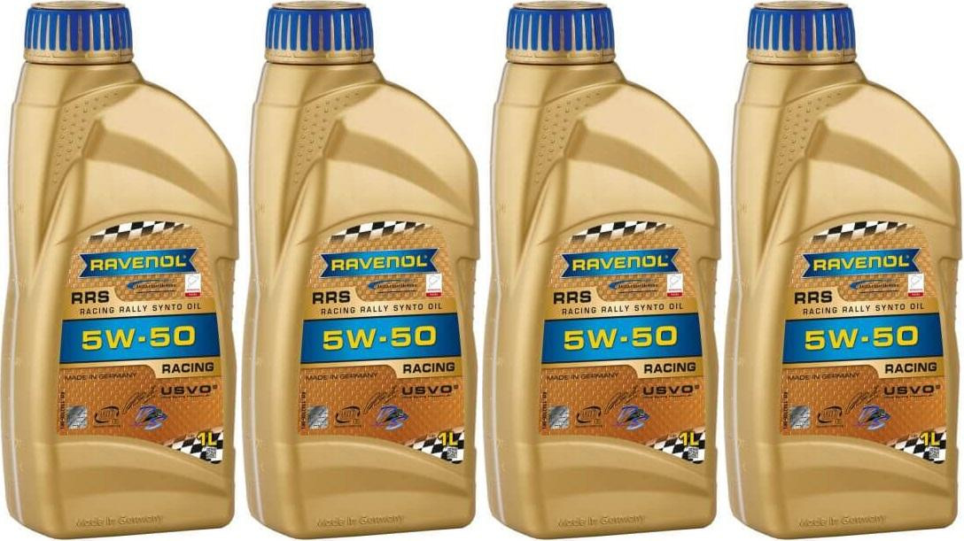 Ravenol RRS RACING RALLYE SYNTO SAE 5W50 Motoröl 4x 1l = 4 Liter