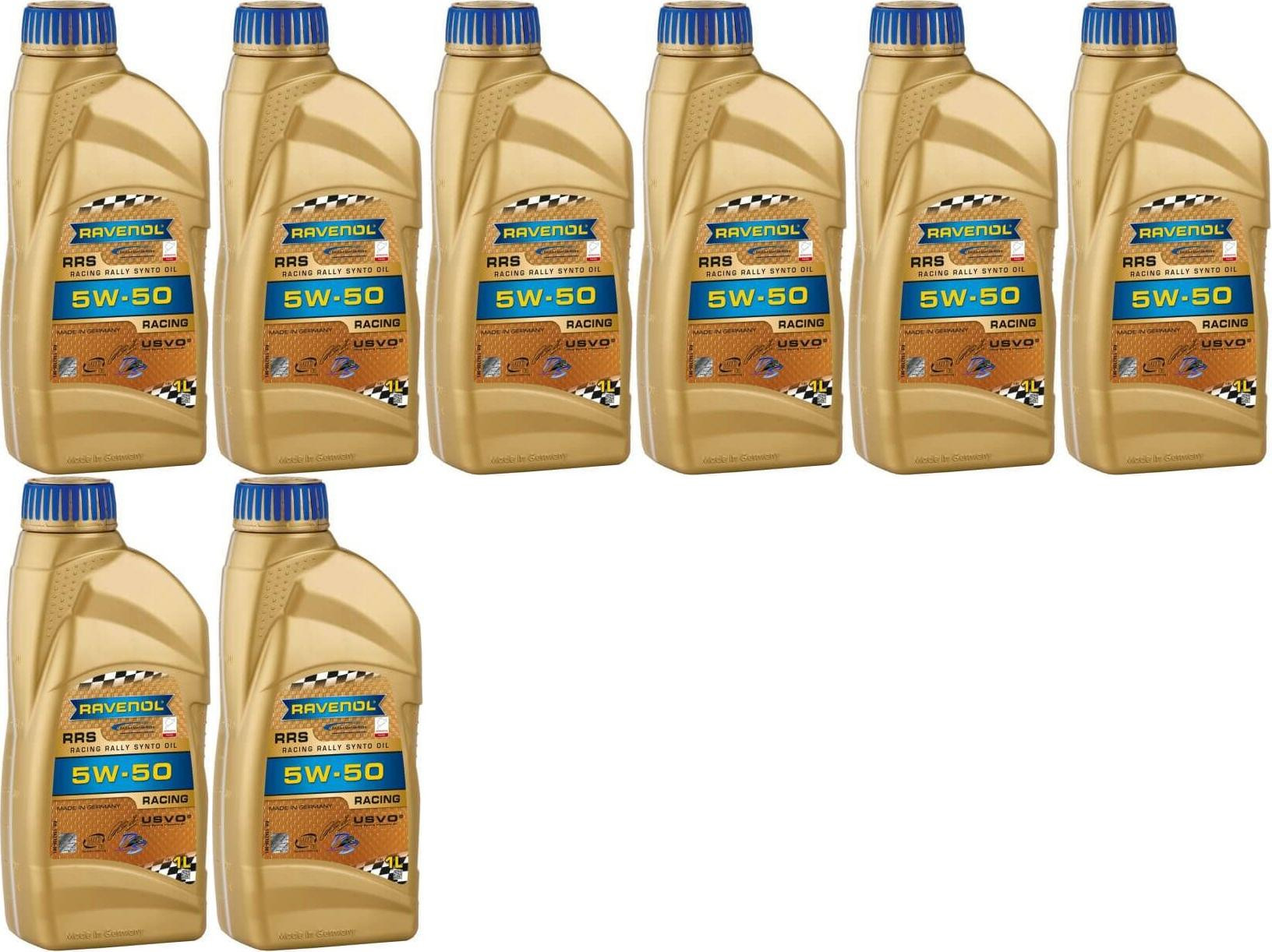 Ravenol RRS RACING RALLYE SYNTO SAE 5W50 Motoröl 8x 1l = 8 Liter